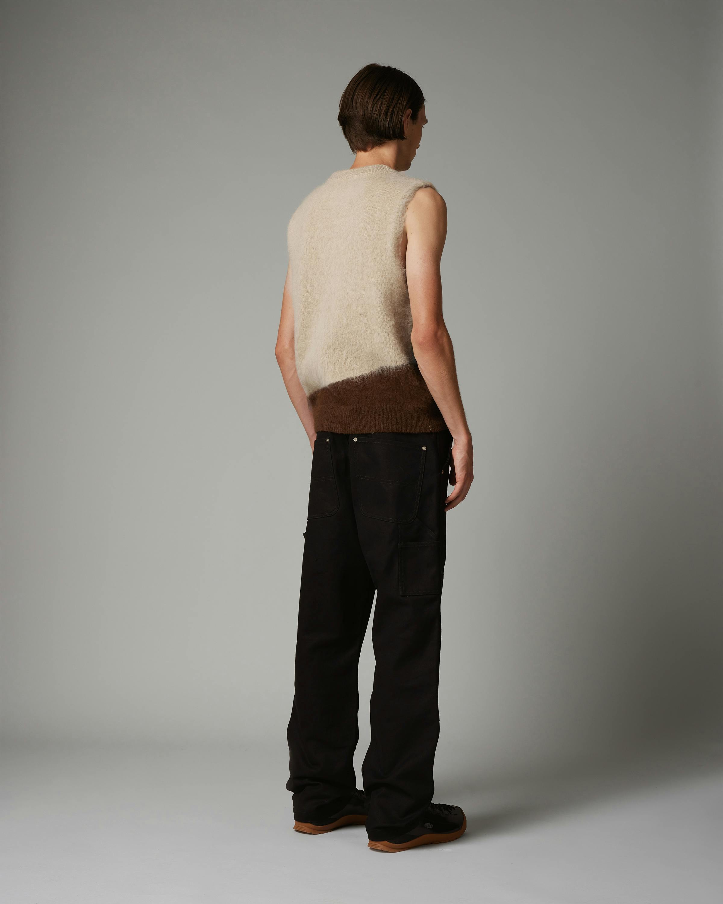 Highsnobiety HS05 – Alpaca Abstract Sweater Vest Beige/Brown - Gilets - Beige/ Brown - Image 6