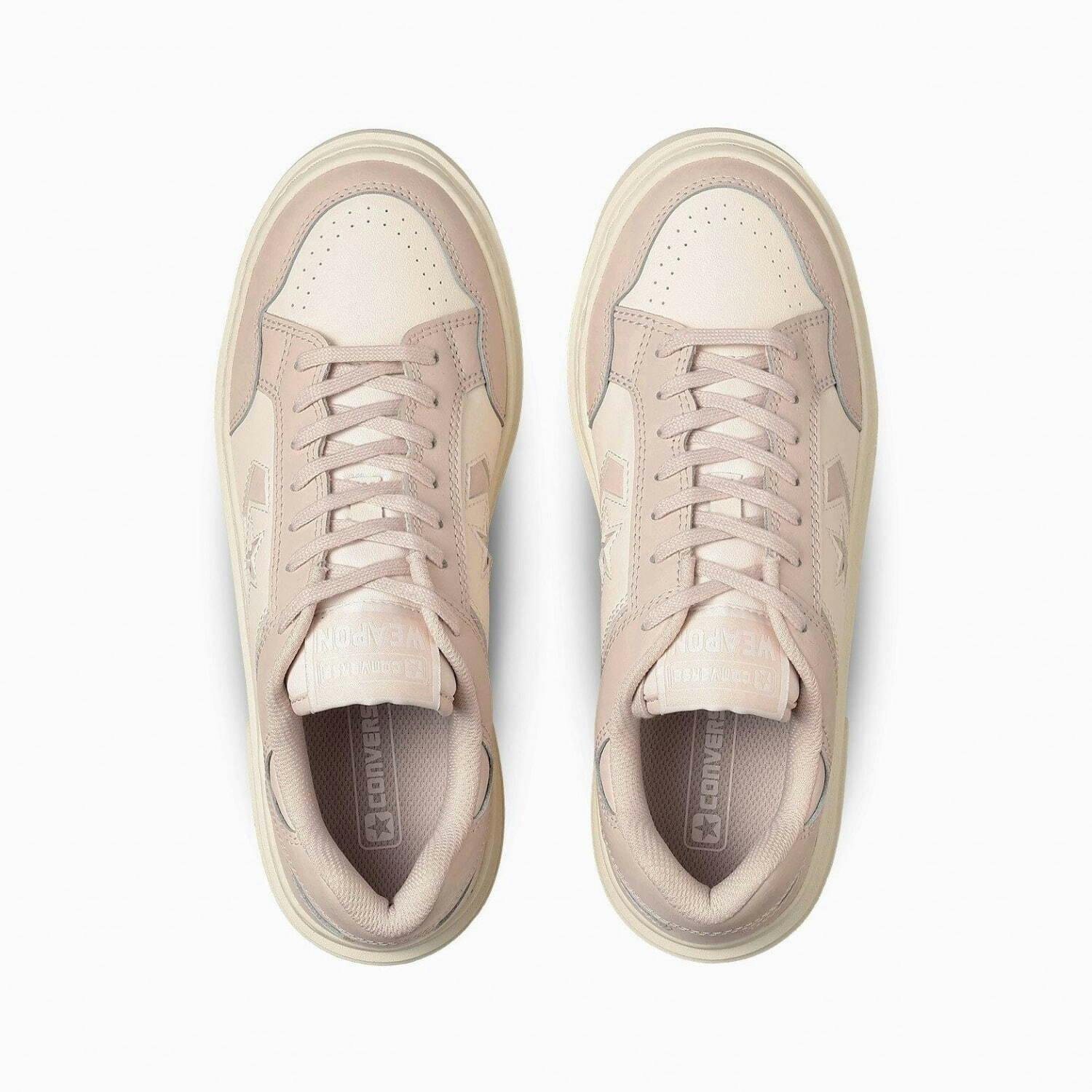 Converse Weapon PLTS Ox sneaker in low-top white and cream colorways