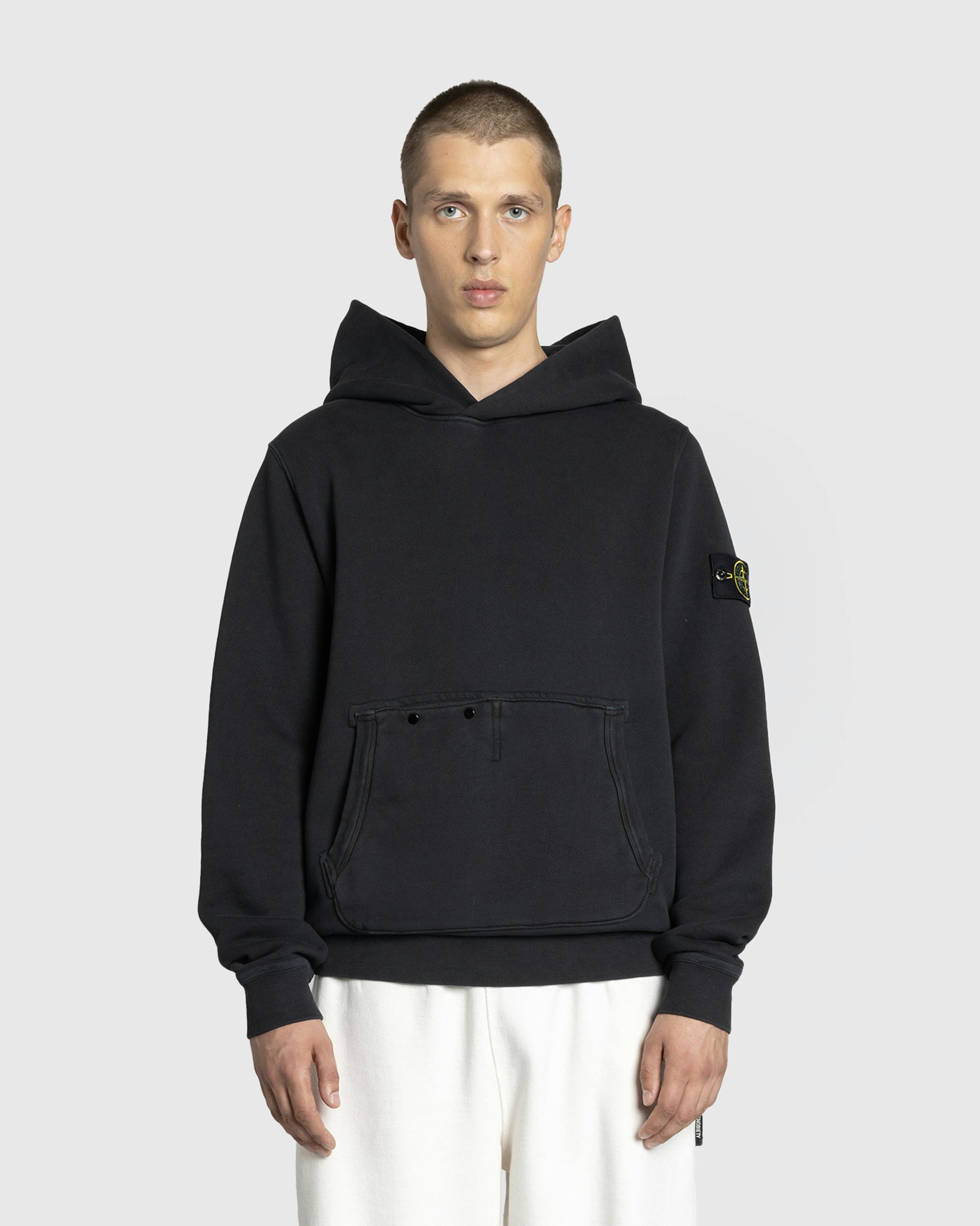 Stone Island – Pullover Hoodie Black - Sweatshirts - Black - Image 2