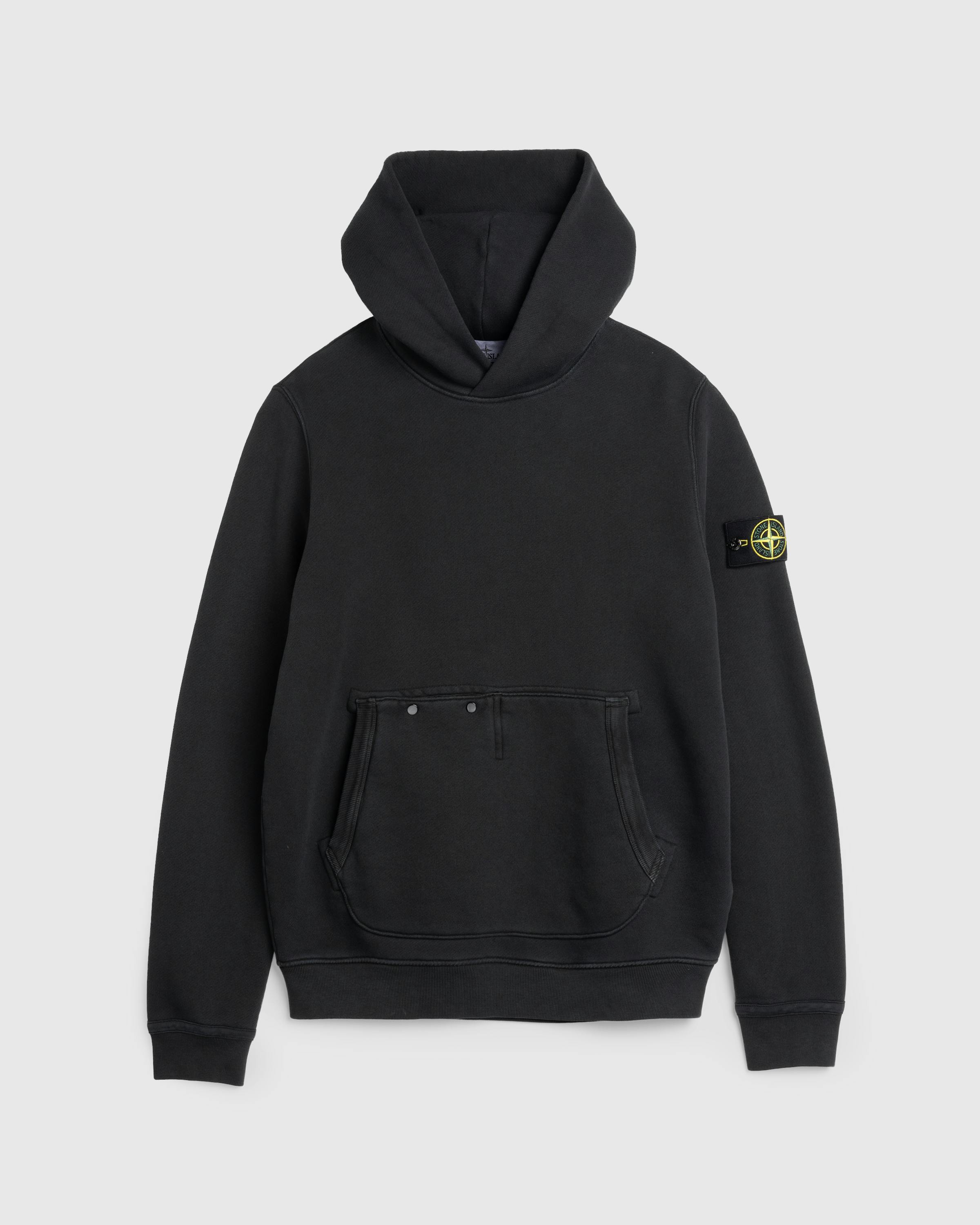 Stone Island – Pullover Hoodie Black - Sweatshirts - Black - Image 1