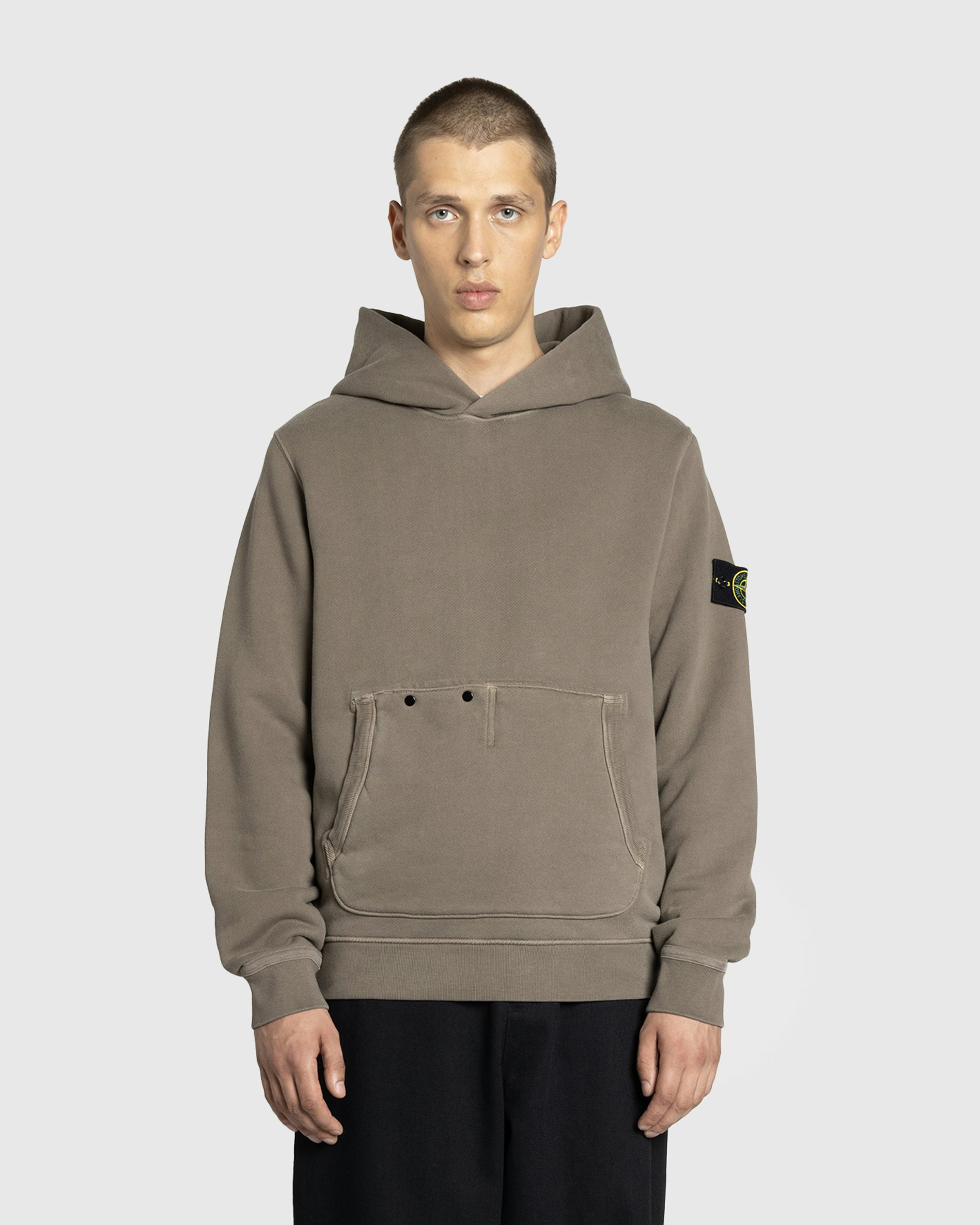 Stone Island Pullover Hoodie Walnut