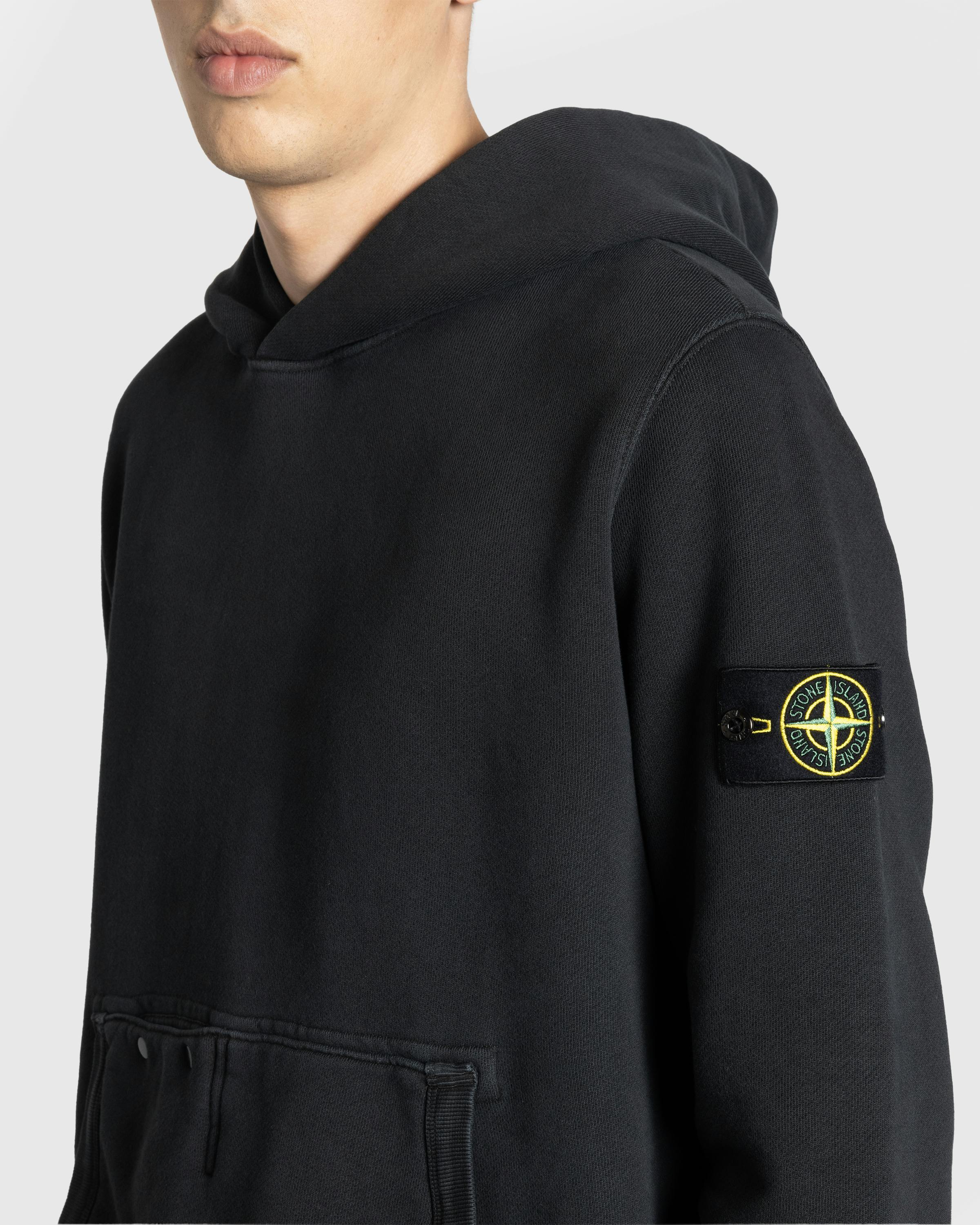 Stone Island – Pullover Hoodie Black - Sweatshirts - Black - Image 6