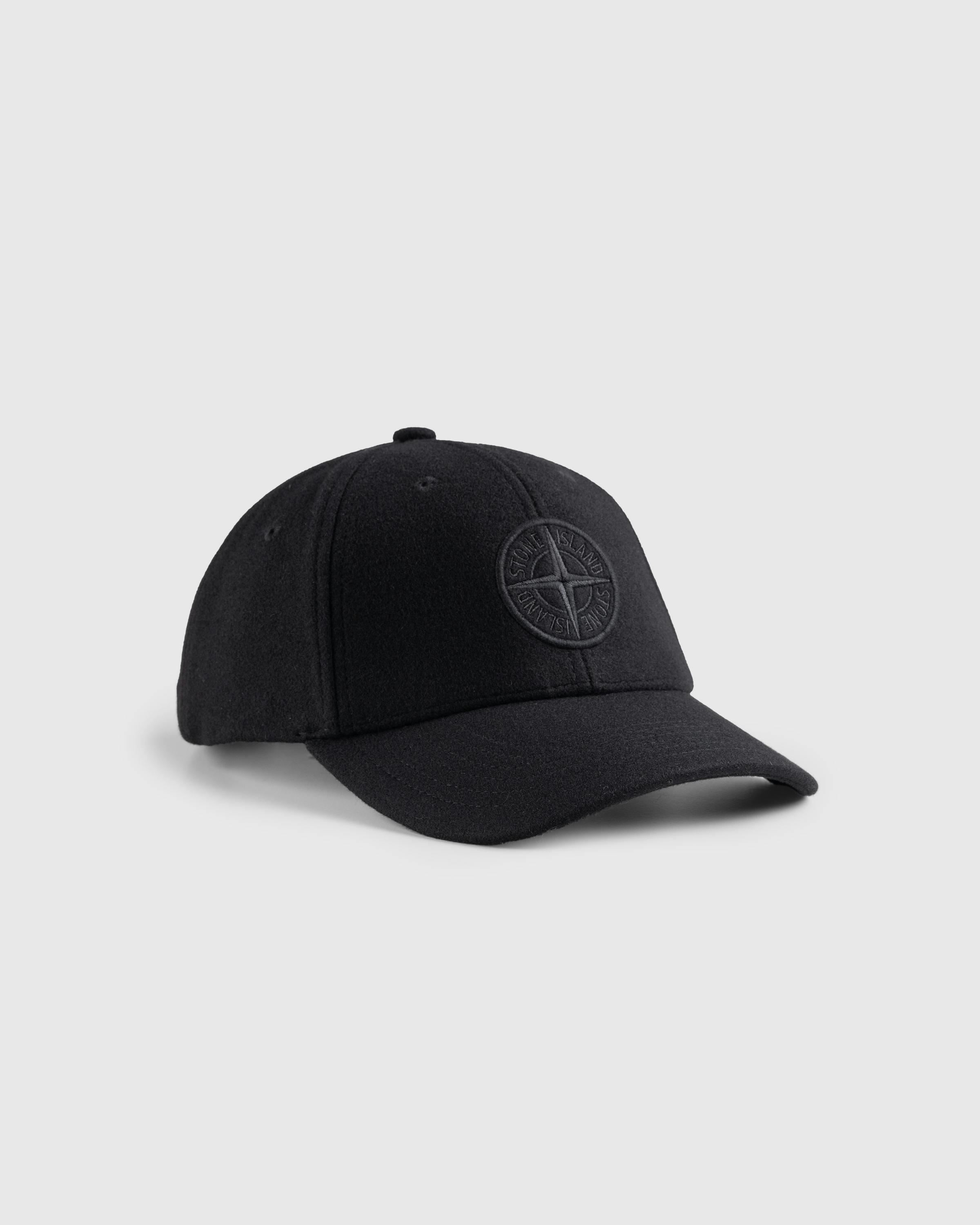 Stone Island – Compass Logo Hat Black - Bucket Hats - Black - Image 1