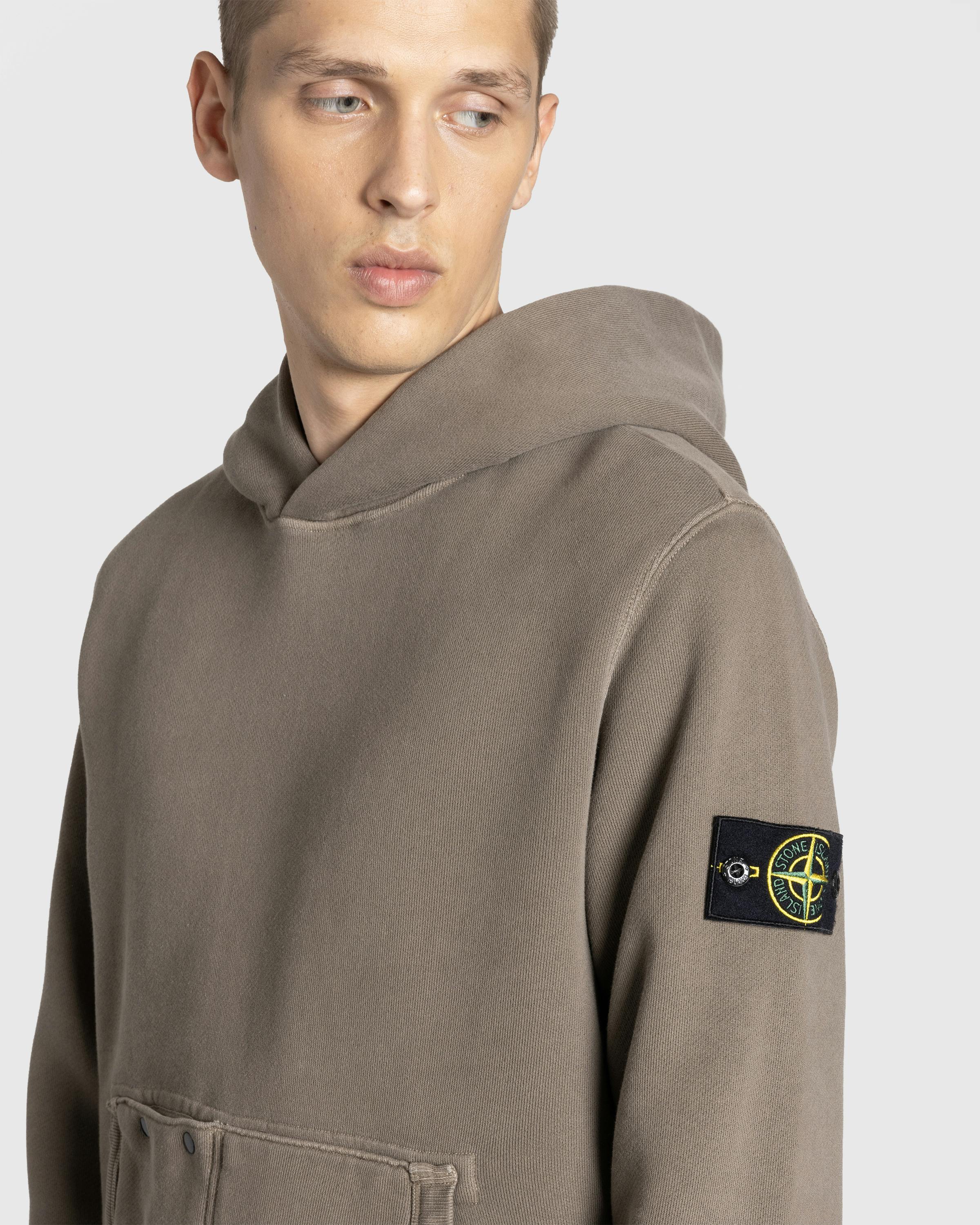 Stone Island – Pullover Hoodie Walnut - Sweatshirts - Brown - Image 5