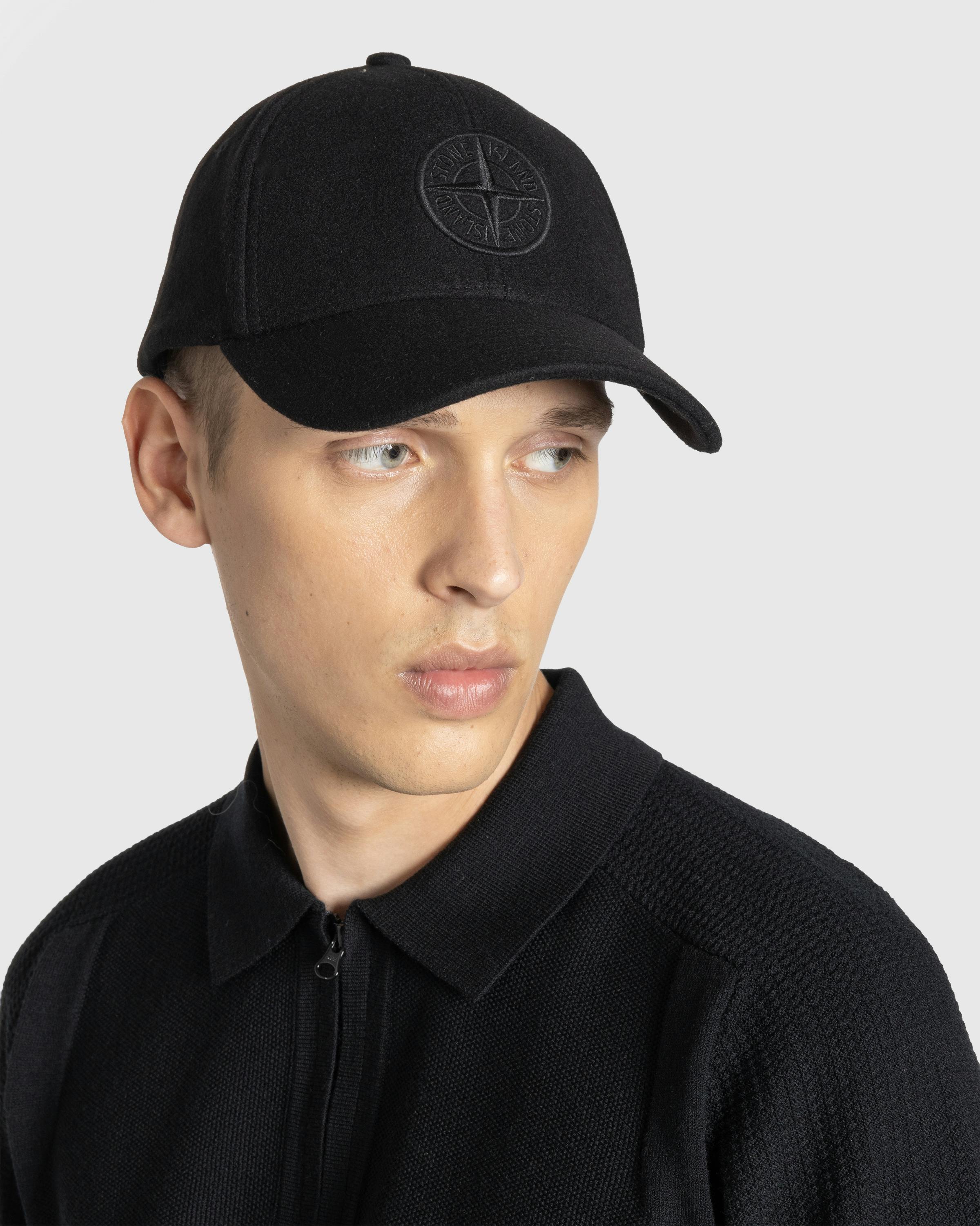 Stone Island – Compass Logo Hat Black - Bucket Hats - Black - Image 2