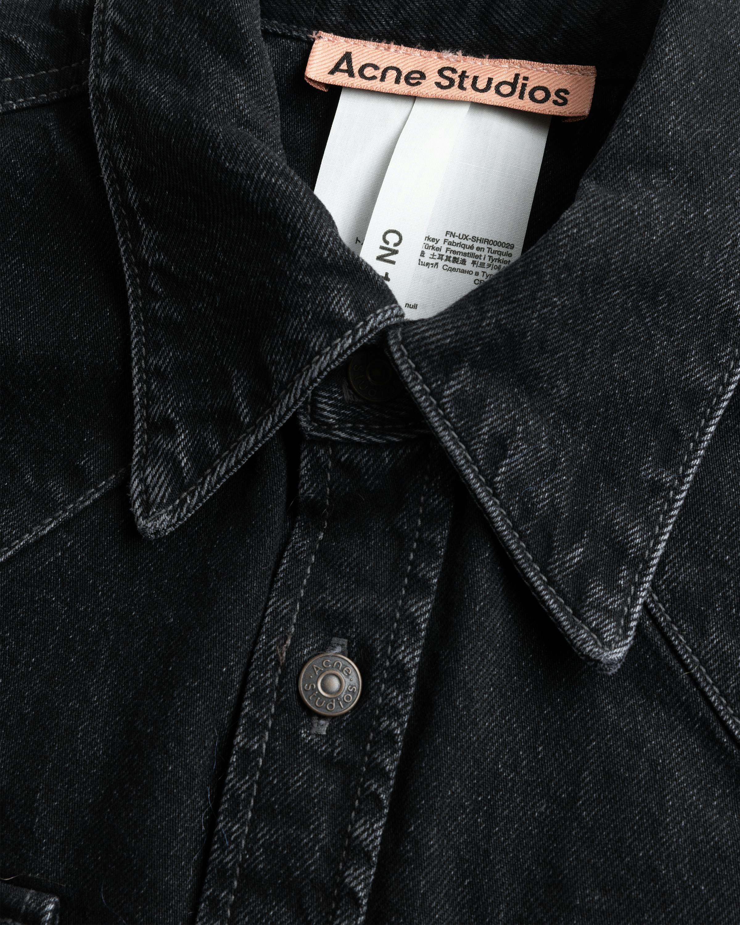 Acne Studios – Denim Shirt Black - Longsleeve Shirts - Black - Image 2