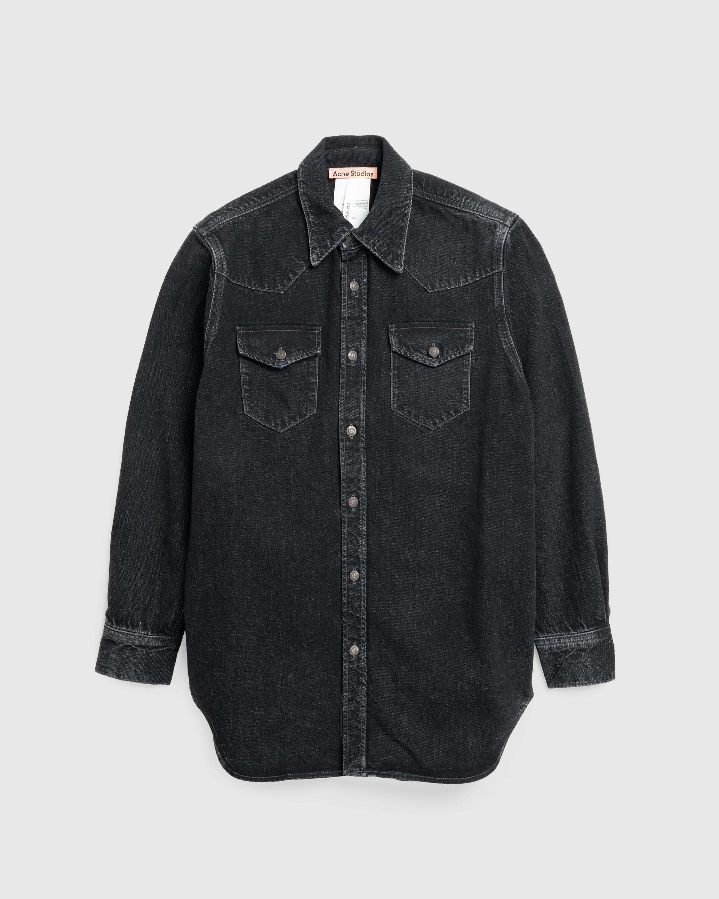 Acne Studios – Denim Shirt Black - Longsleeve Shirts - Black - Image 1