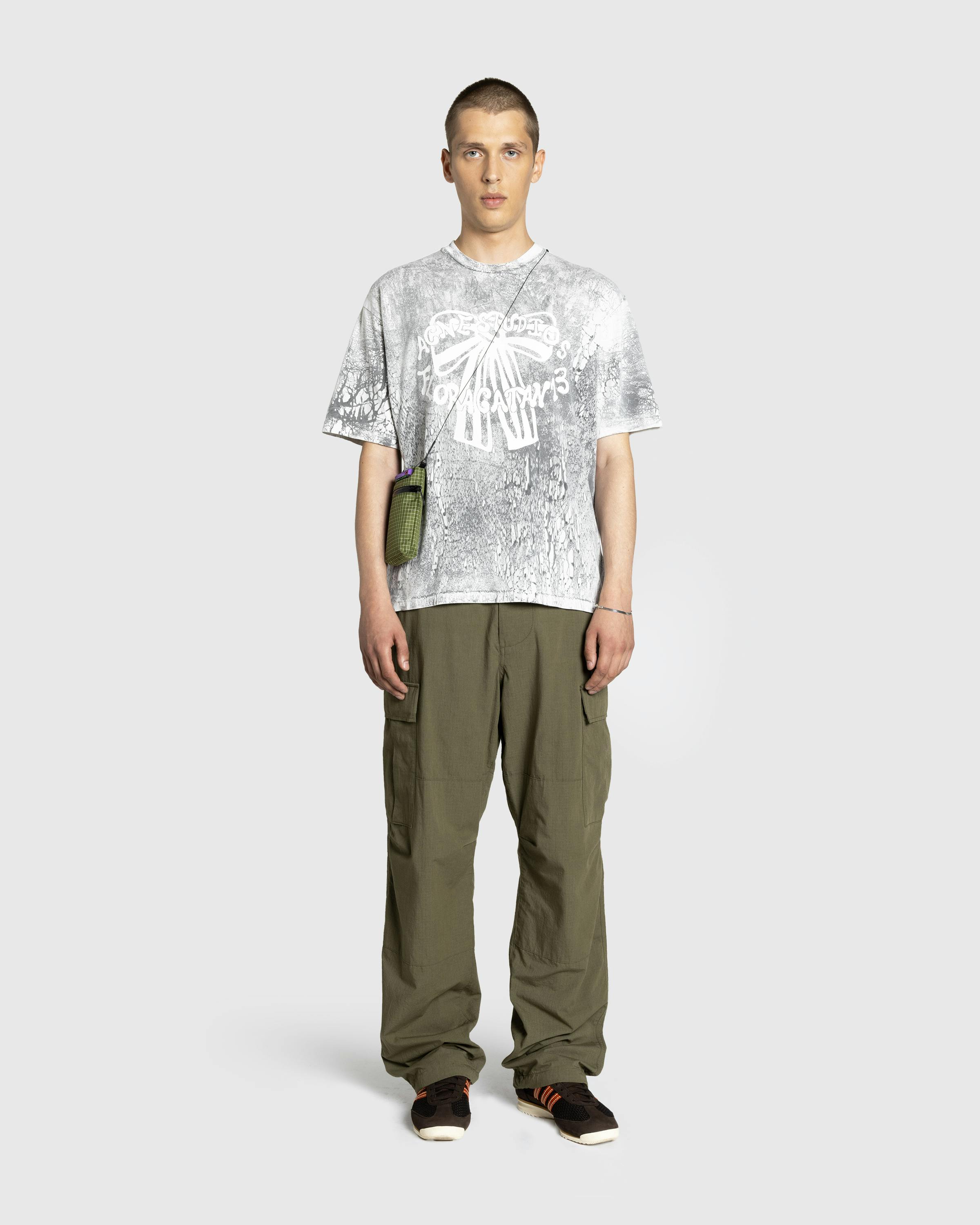 Acne Studios – Plaster Print T-Shirt Faded Black - T-Shirts - Black - Image 3