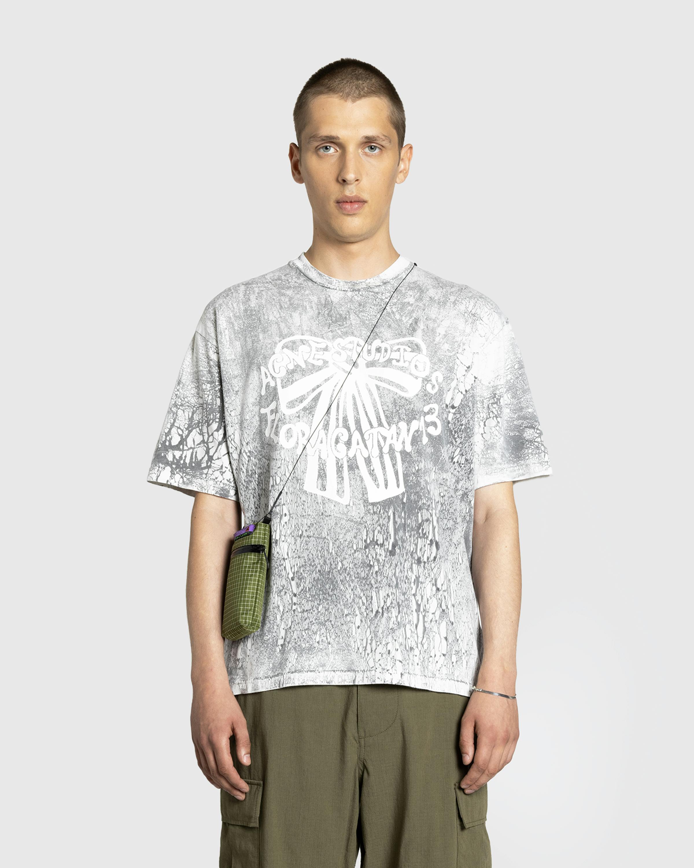 Acne Studios – Plaster Print T-Shirt Faded Black - T-Shirts - Black - Image 2