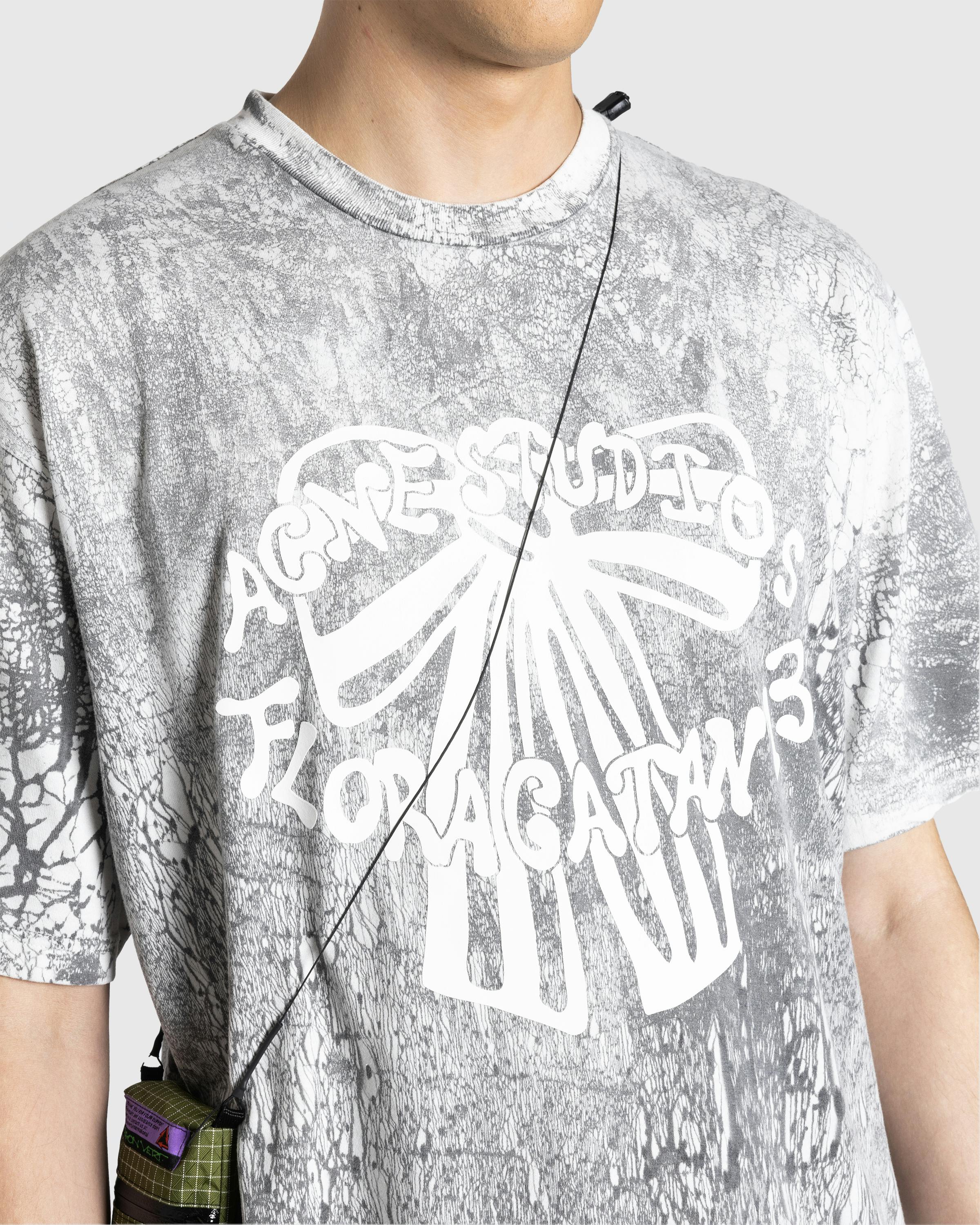 Acne Studios – Plaster Print T-Shirt Faded Black - T-Shirts - Black - Image 5