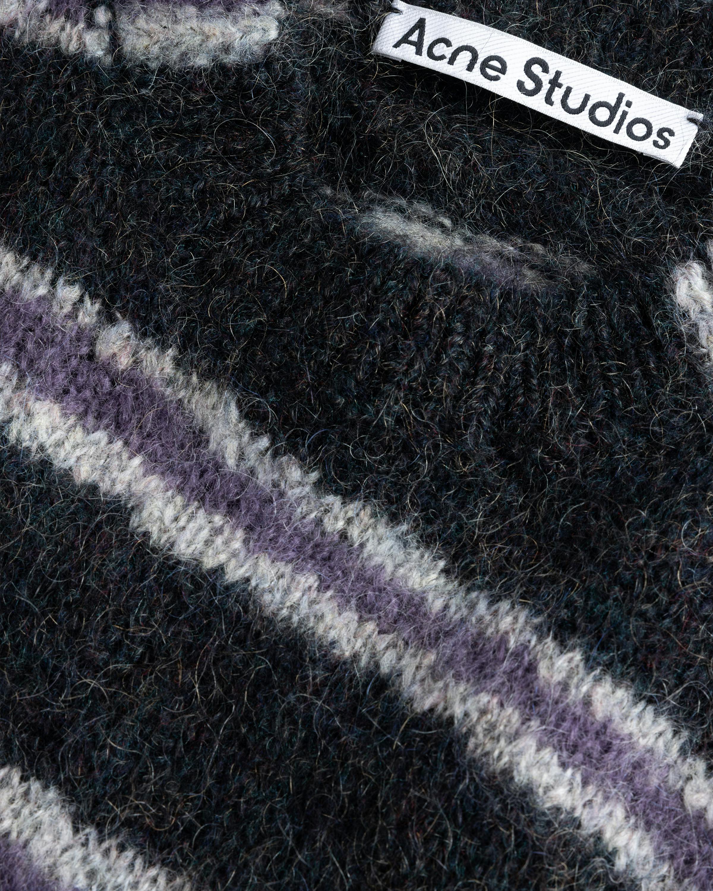 Acne Studios – Mohair Blend Jumper Dark Grey Melange/Multi - Crewnecks - Grey - Image 6