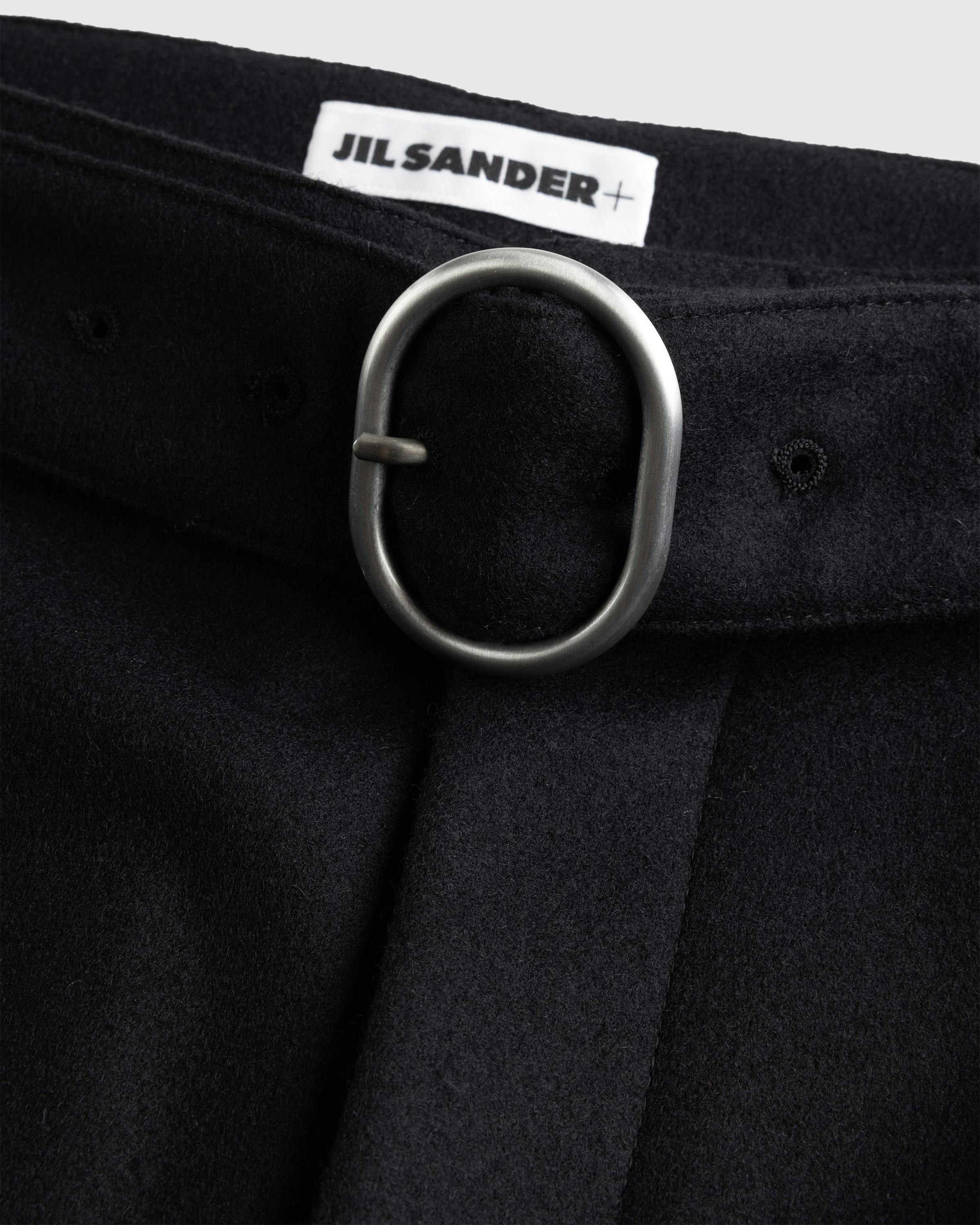 Jil Sander – Wool Belted Trousers Black - Denim - Black - Image 7