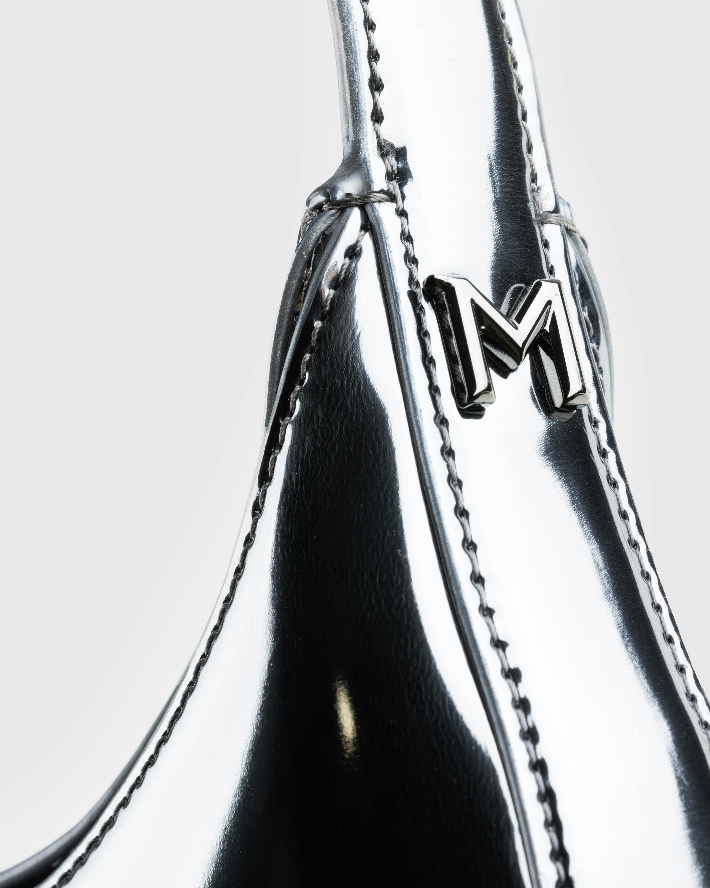 Mugler – Mini Smooth Spiral Curve 02 Gunmetal - Duffle & Top Handle Bags - Black - Image 6