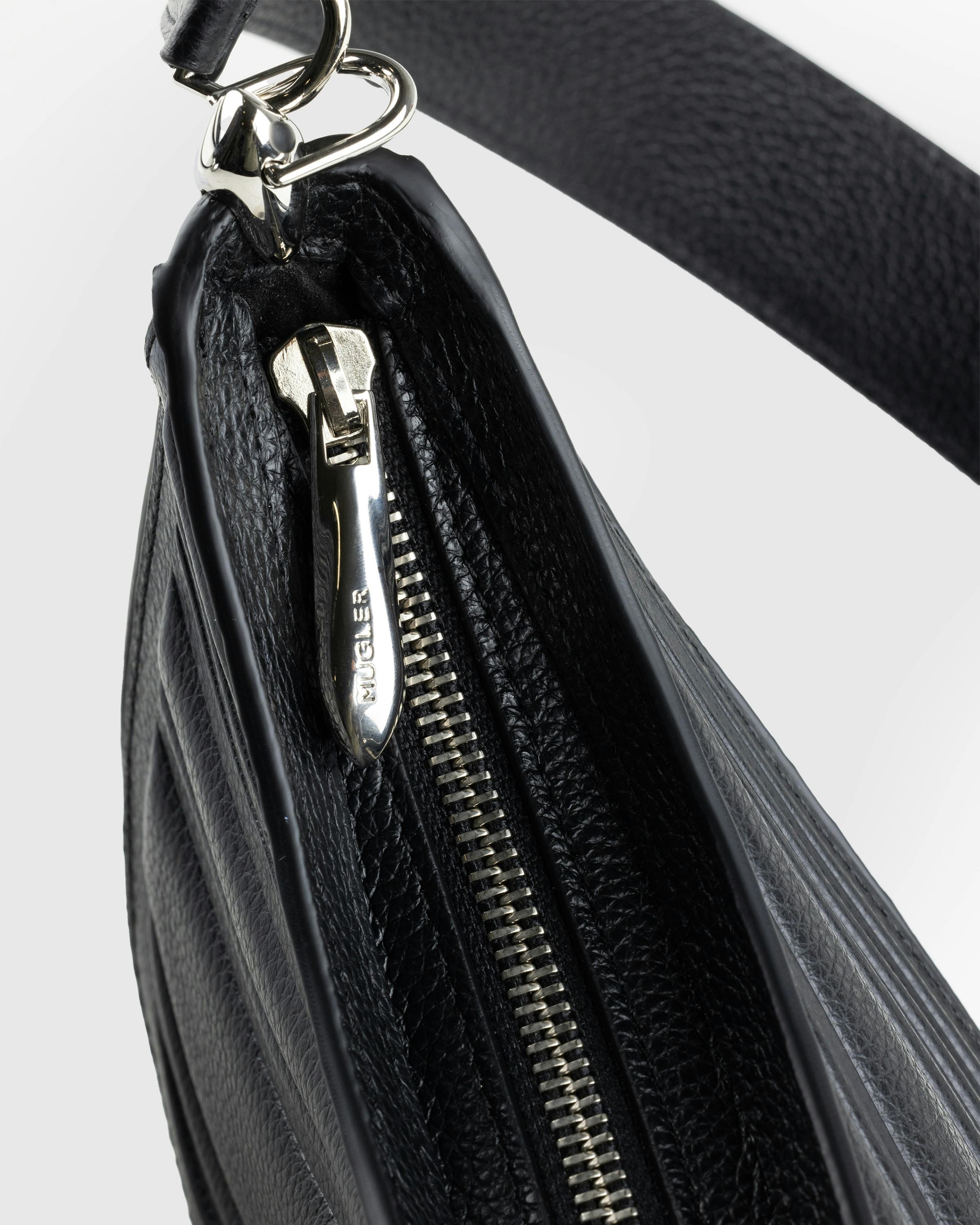 Mugler – Small Embossed Spiral Curve 01 Black - Shoulder Bags - Black - Image 7