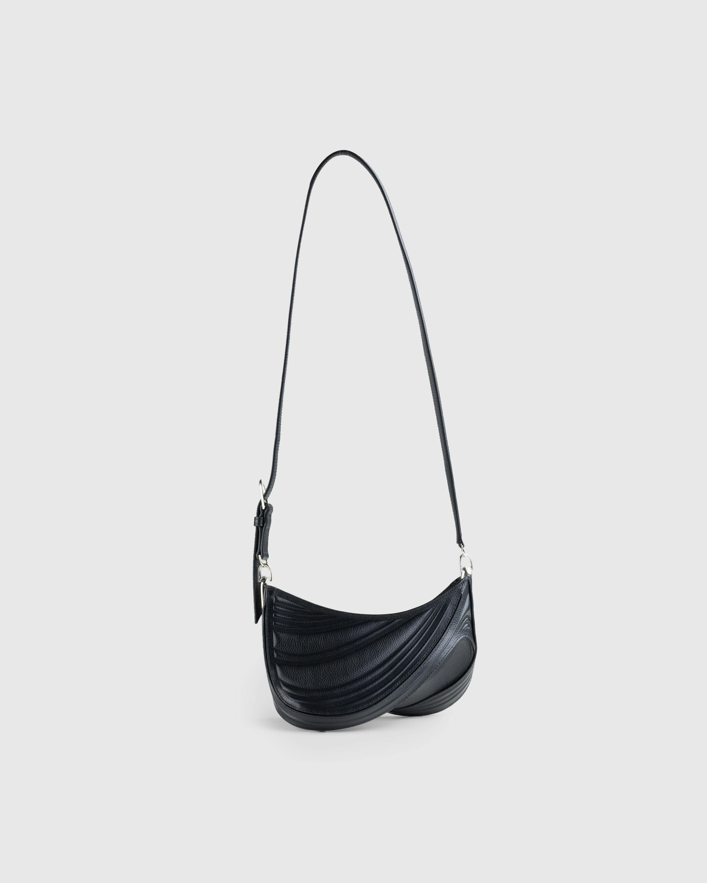 Mugler – Small Embossed Spiral Curve 01 Black - Shoulder Bags - Black - Image 4