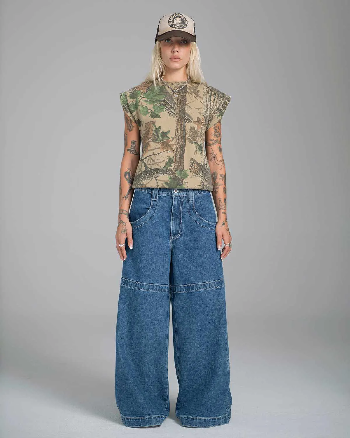 JNCO jeans worn by models