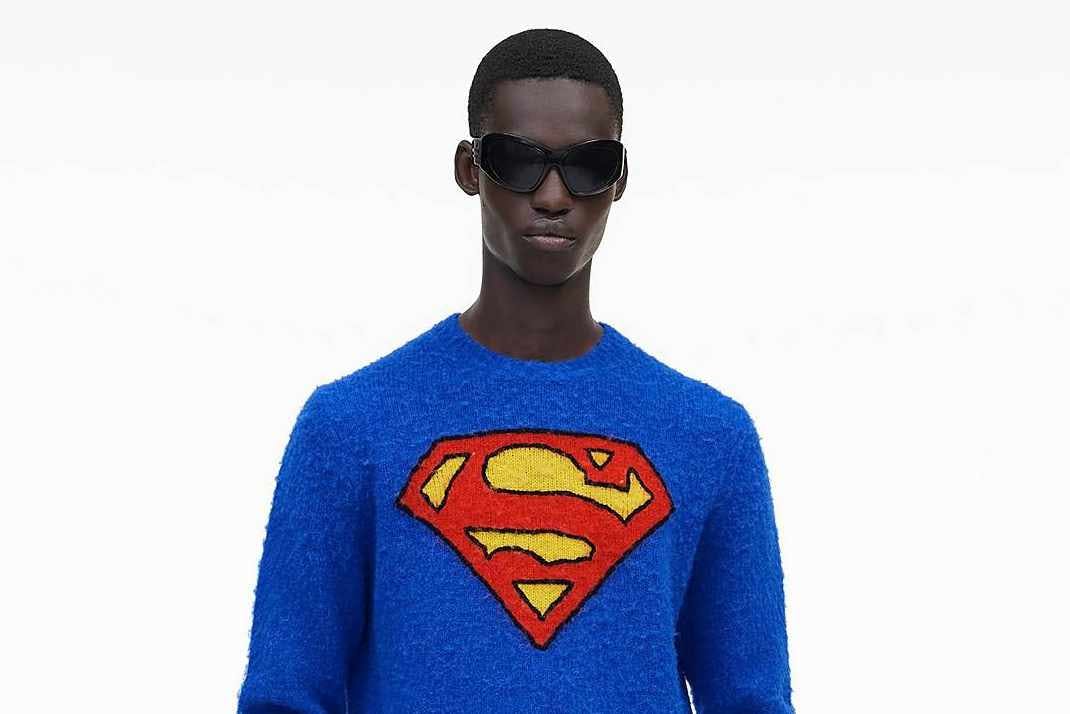 Marc Jacobs nigo superman sweater blue