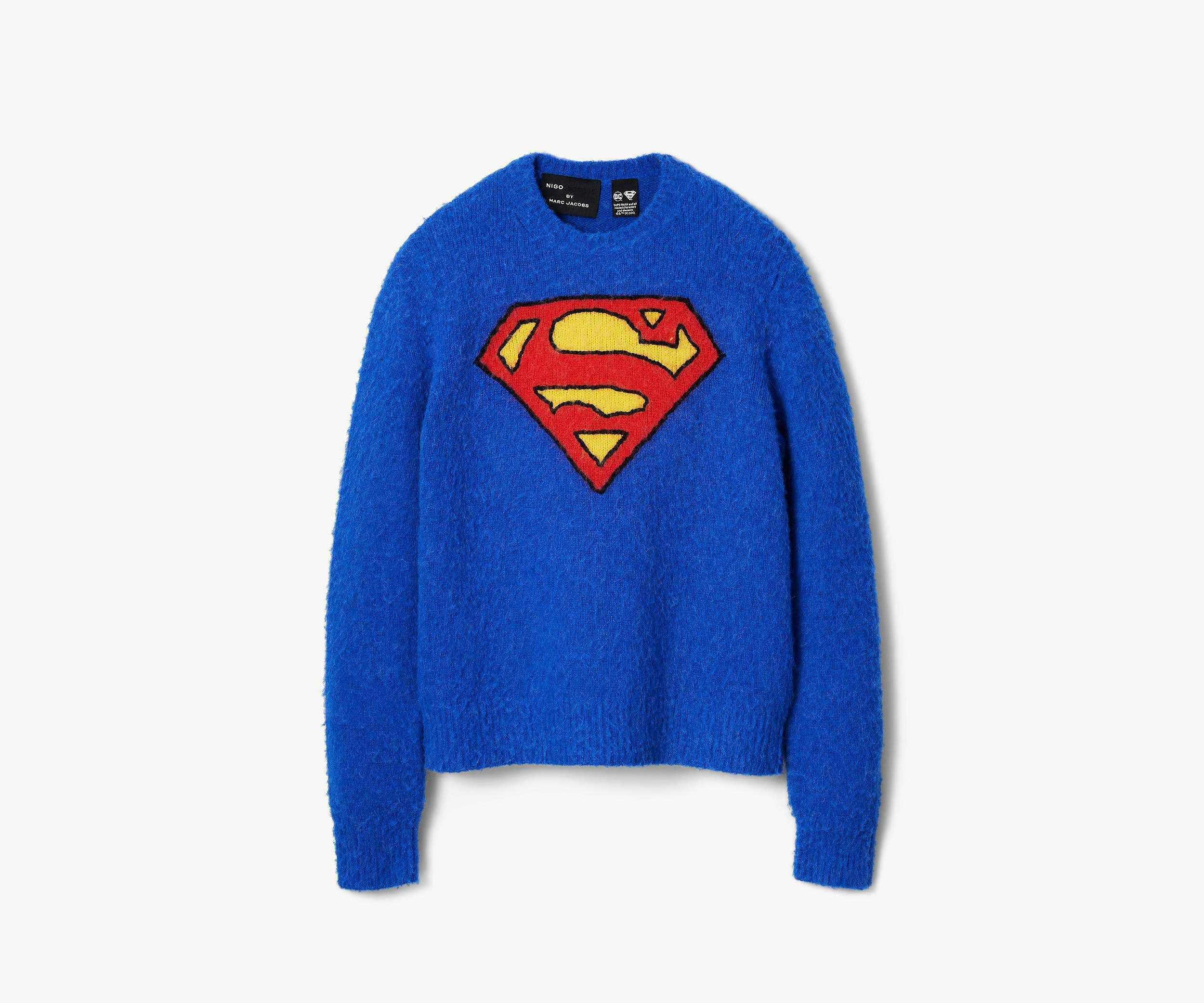 Marc Jacobs nigo superman sweater blue