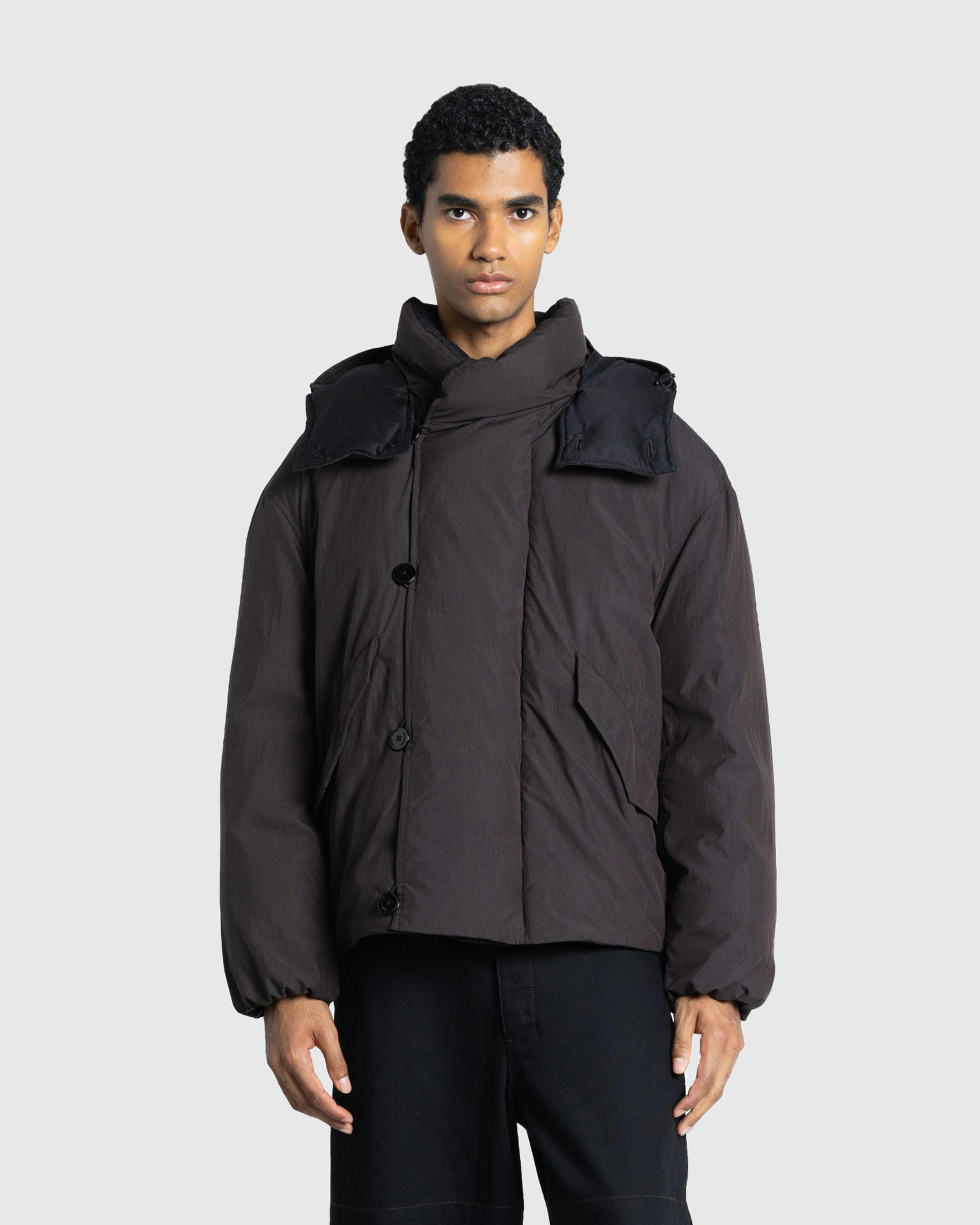 Lemaire – Long Puffer Jacket Espresso - Jackets - Brown - Image 2