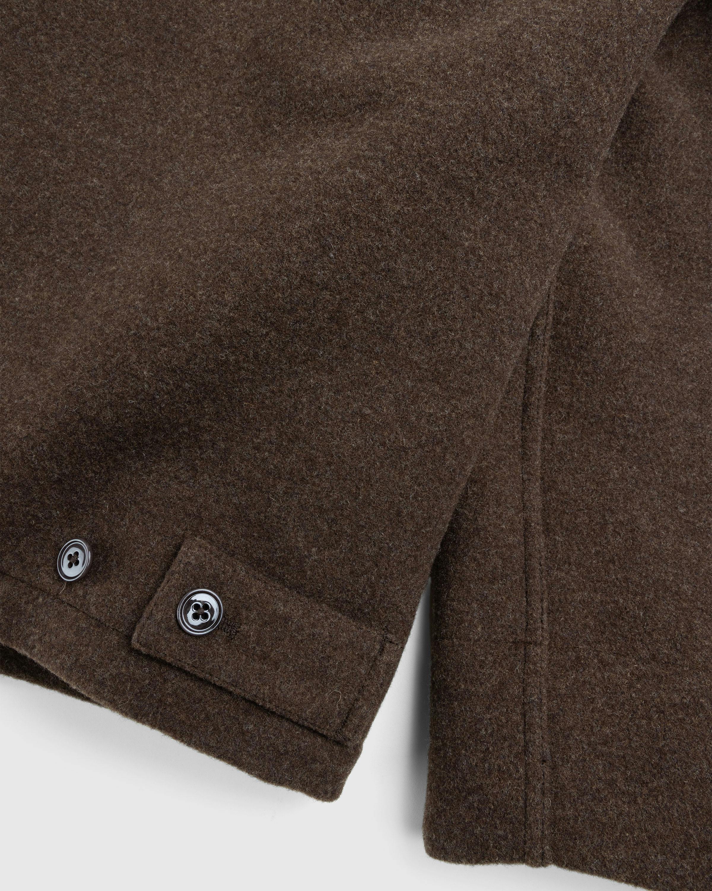 Lemaire – Dispatch Peacoat Brown Chine - Peacoats - Brown - Image 4