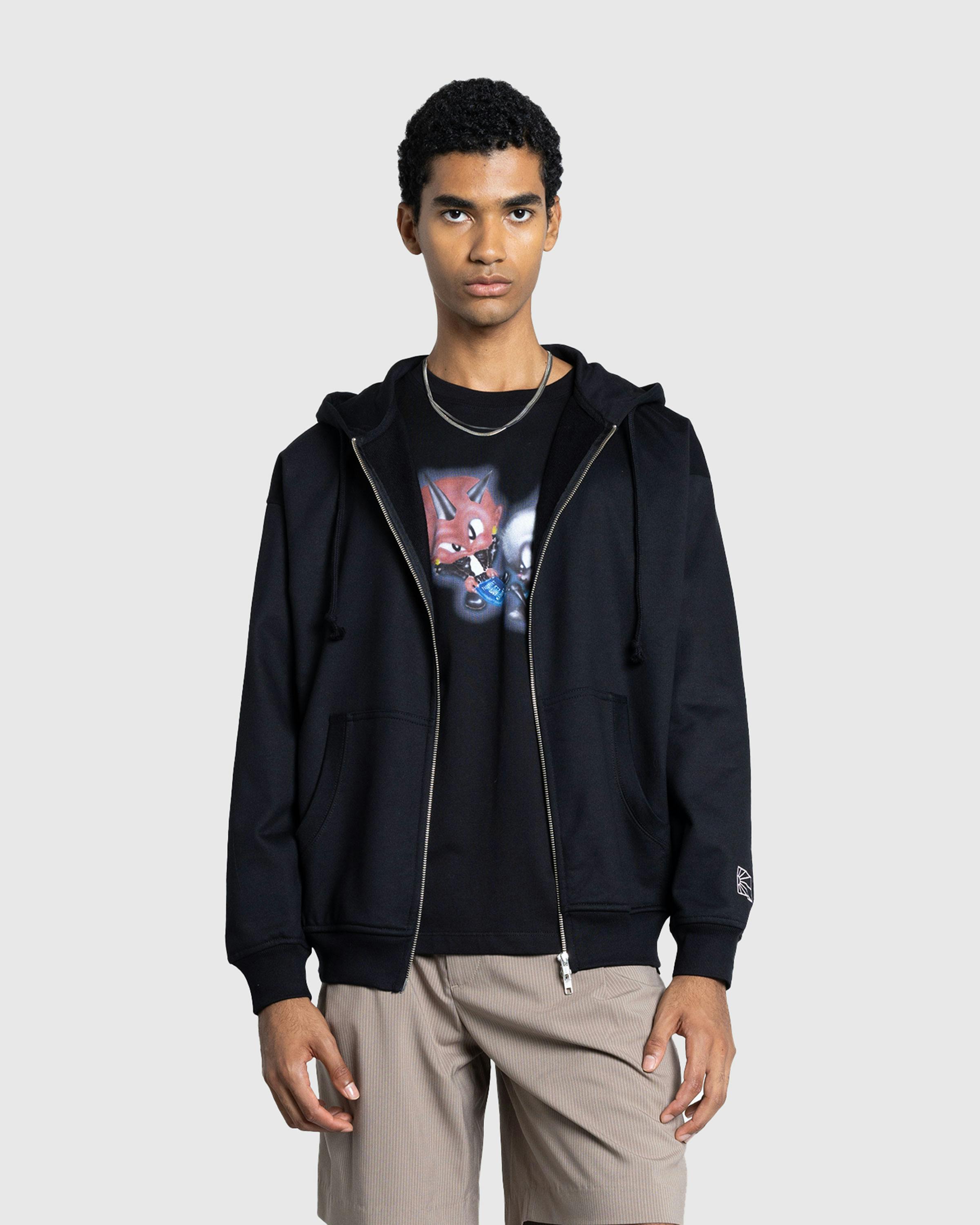 Rassvet – House Zip Hoodie Knit Black - Hoodies - Black - Image 3