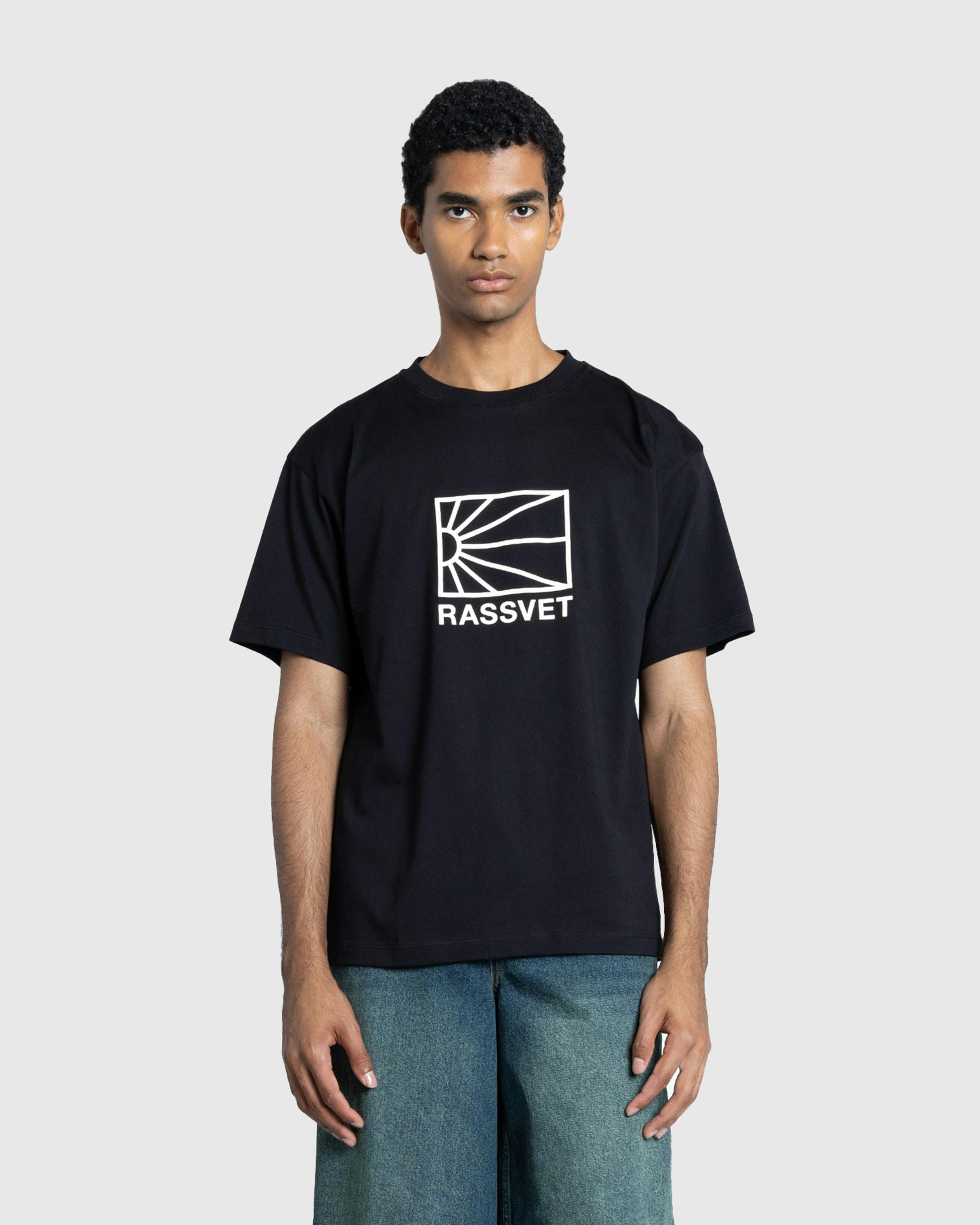 Rassvet – Logo T-Shirt Knit Black - T-Shirts - Black - Image 2