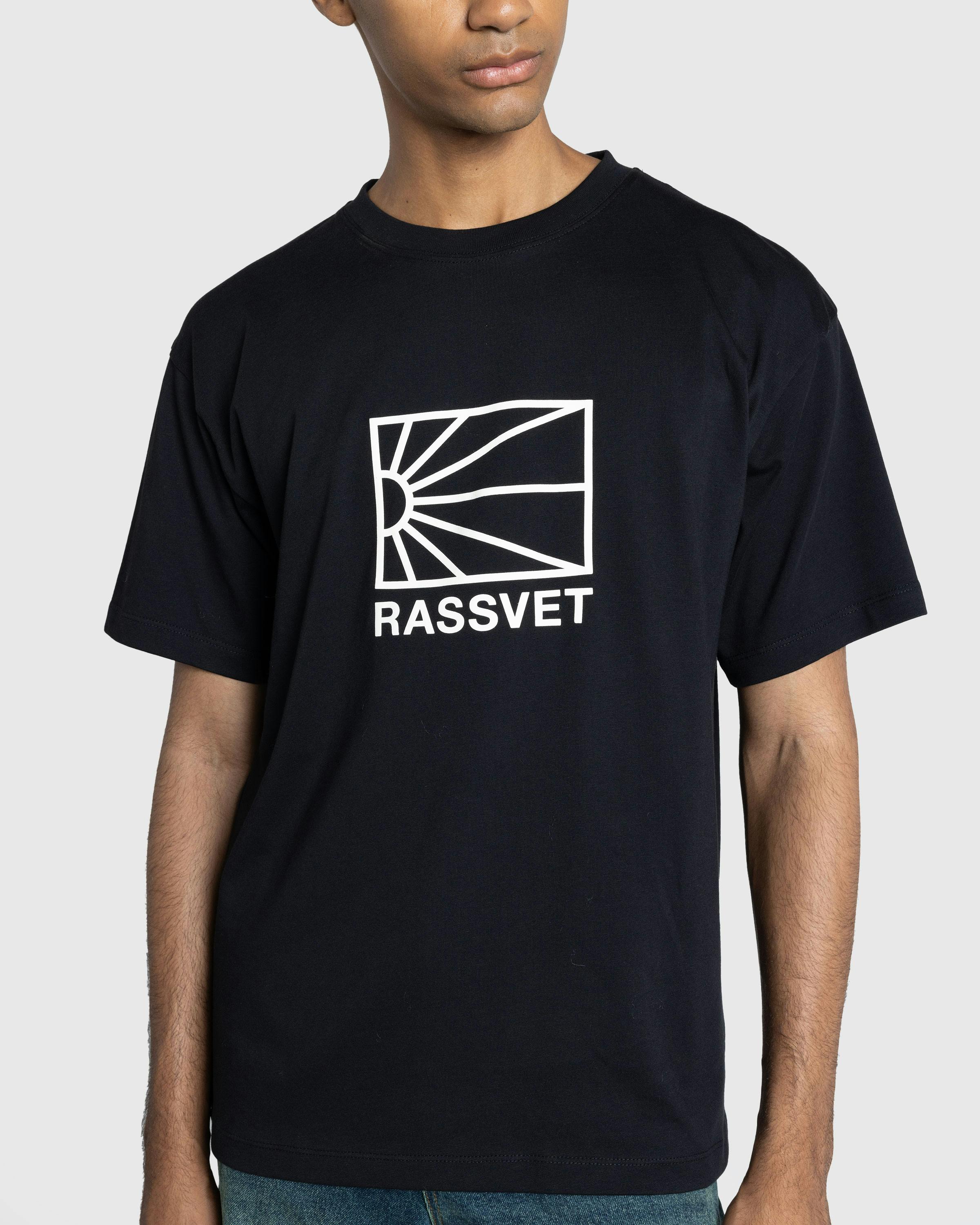 Rassvet – Logo T-Shirt Knit Black - T-Shirts - Black - Image 4