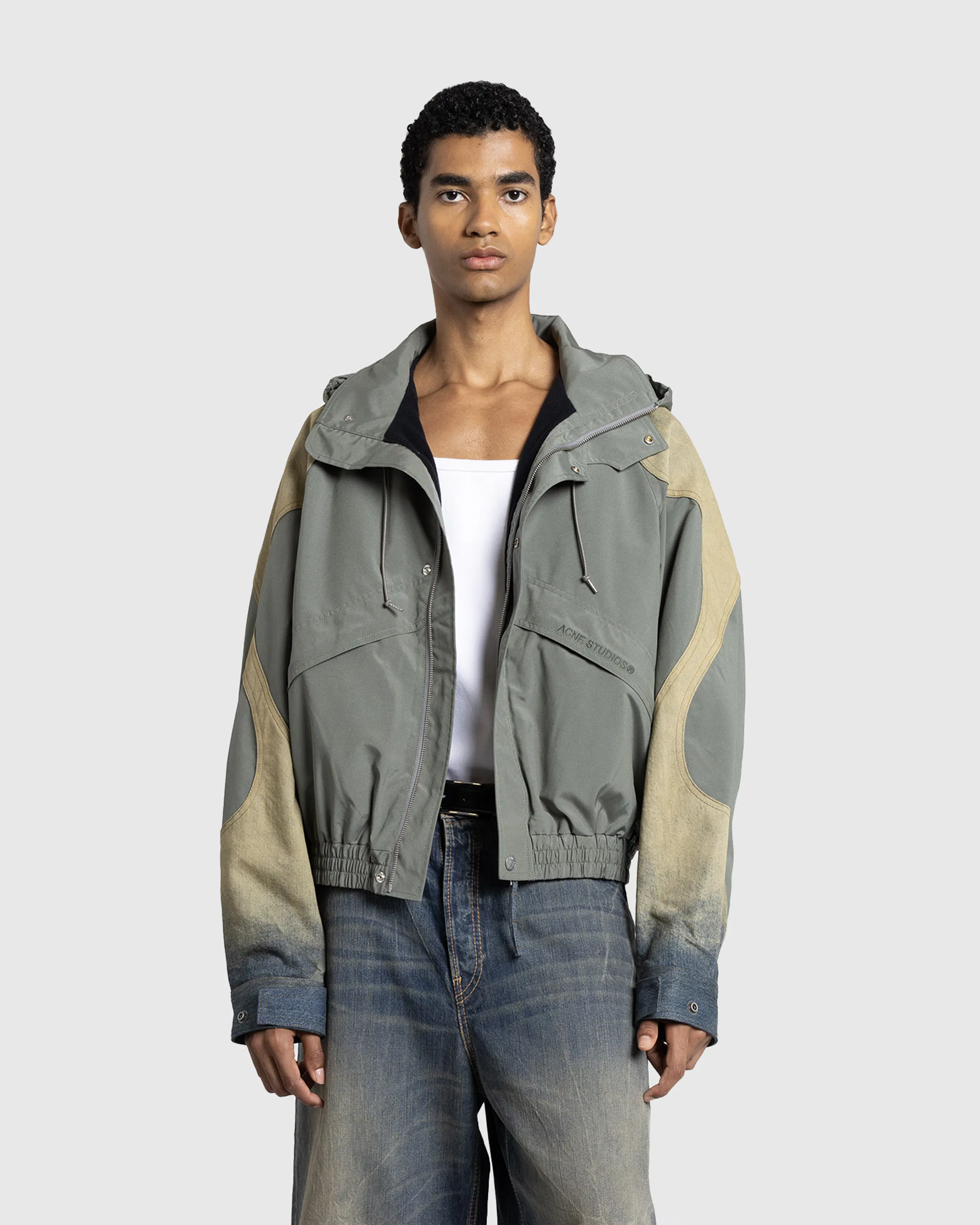 Acne Studios Windbreaker Jacket Olive Green Highsnobiety Shop