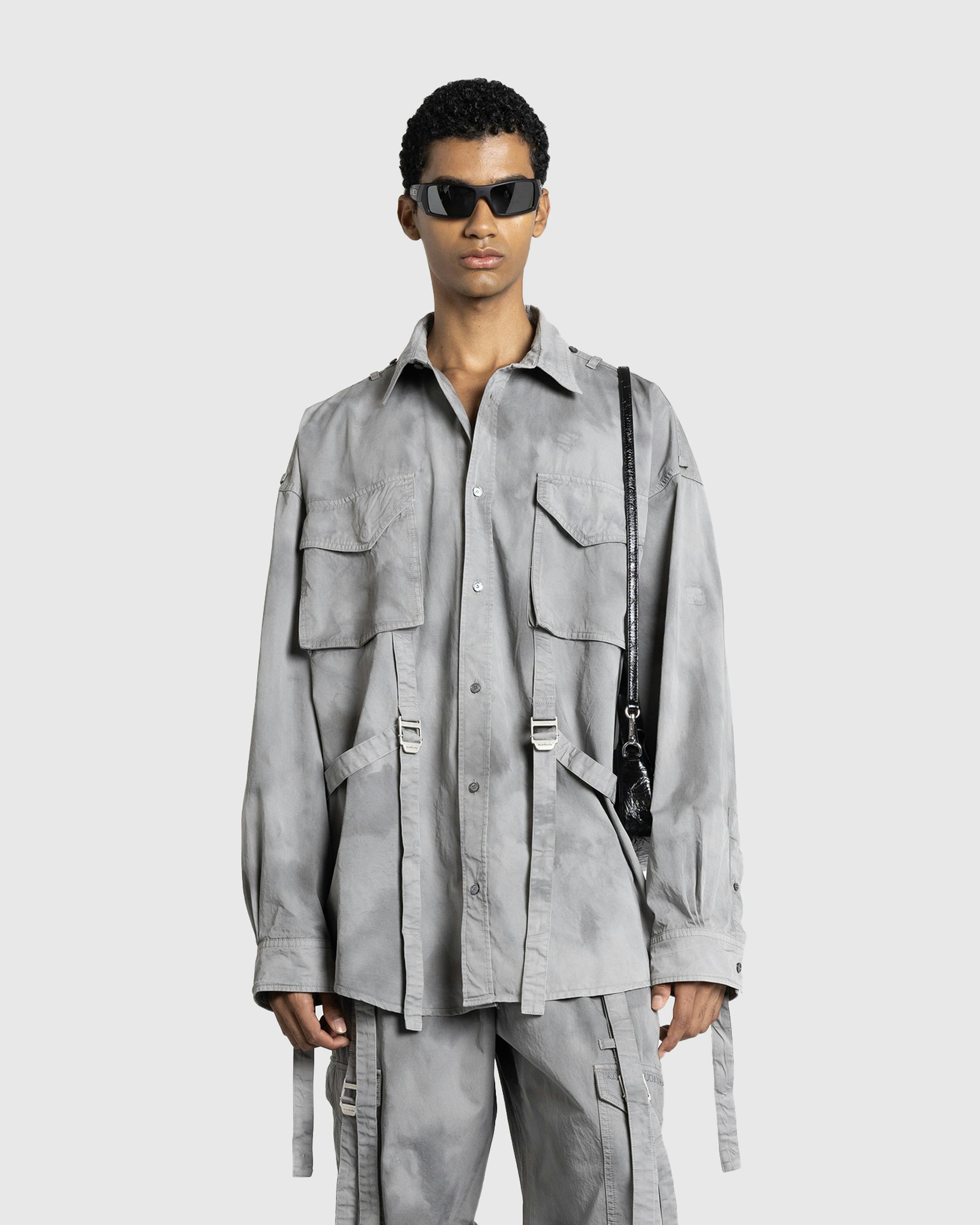 Acne Studios – Button-Up Shirt Mid Grey - Longsleeve Shirts - Grey - Image 2