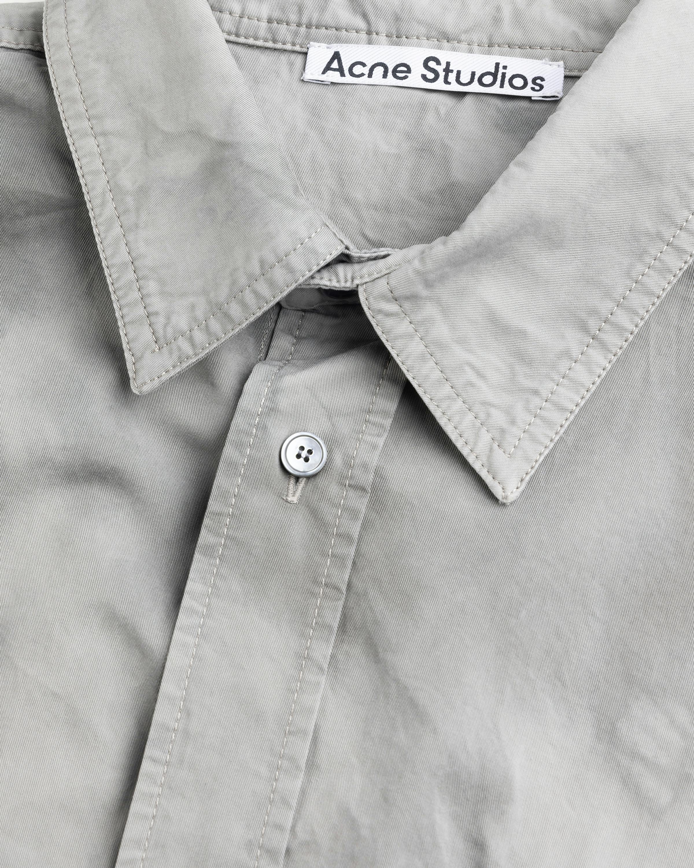 Acne Studios – Button-Up Shirt Mid Grey - Longsleeve Shirts - Grey - Image 5