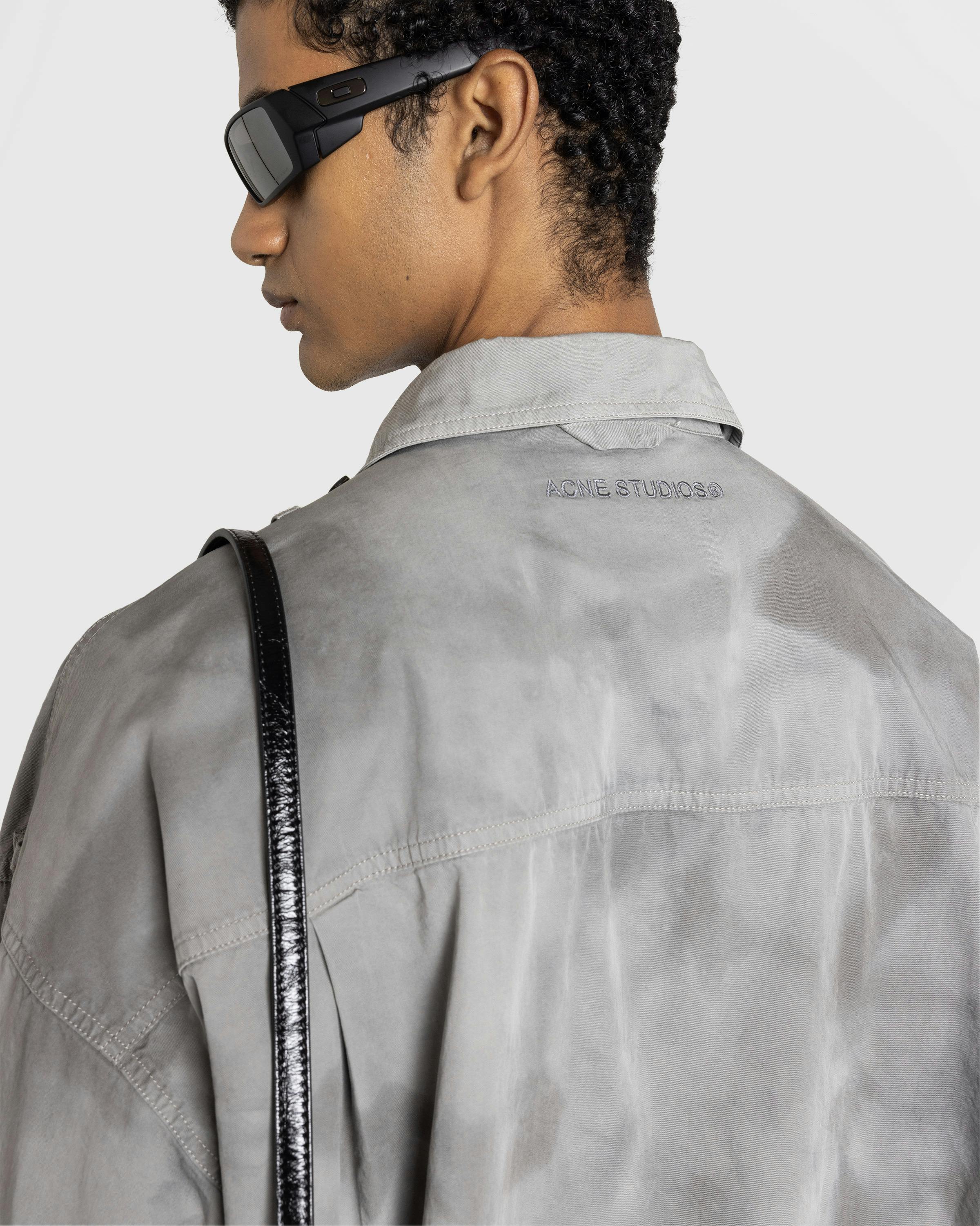 Acne Studios – Button-Up Shirt Mid Grey - Longsleeve Shirts - Grey - Image 4