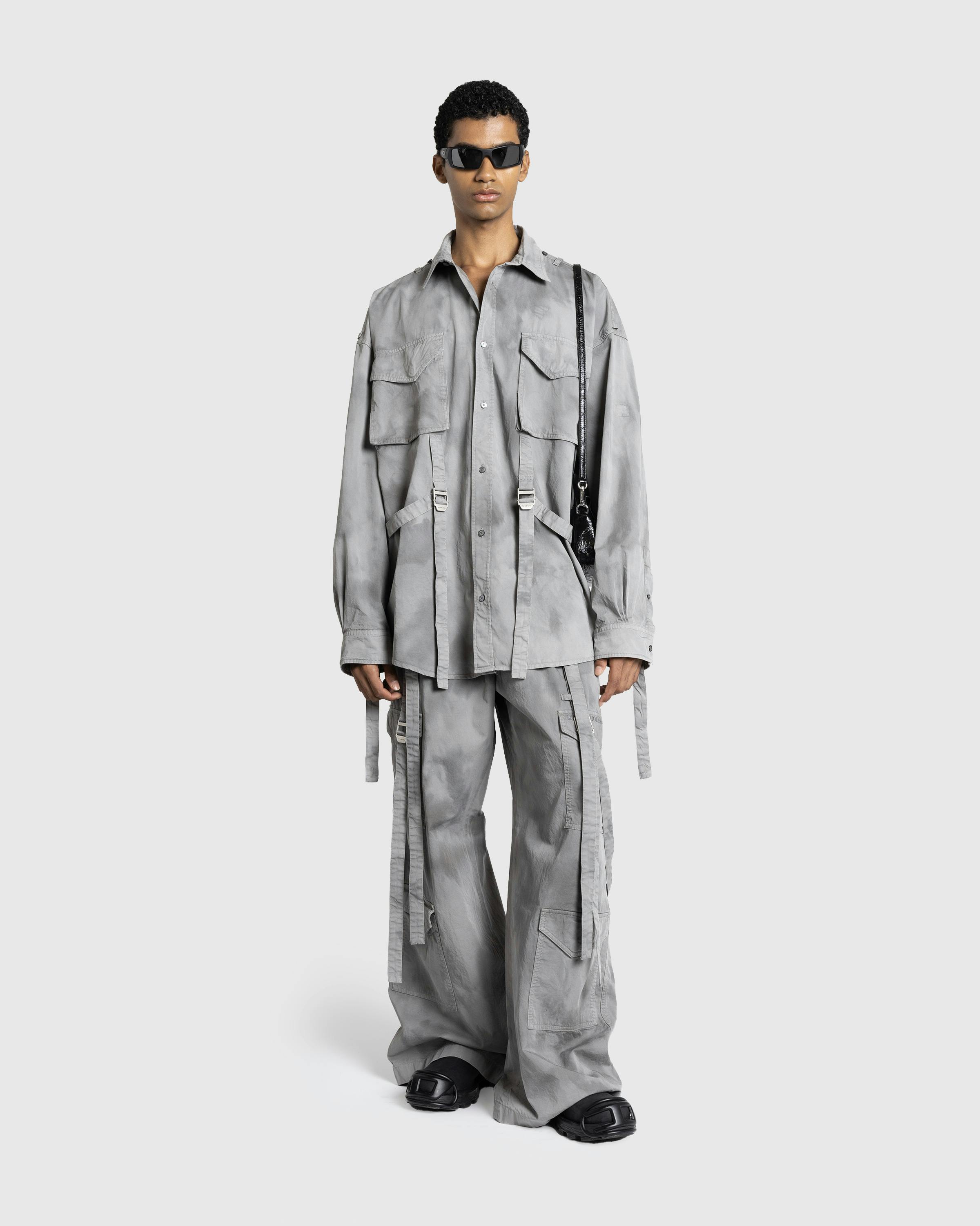 Acne Studios – Cargo Trousers Mid Grey - Trousers - Grey - Image 3