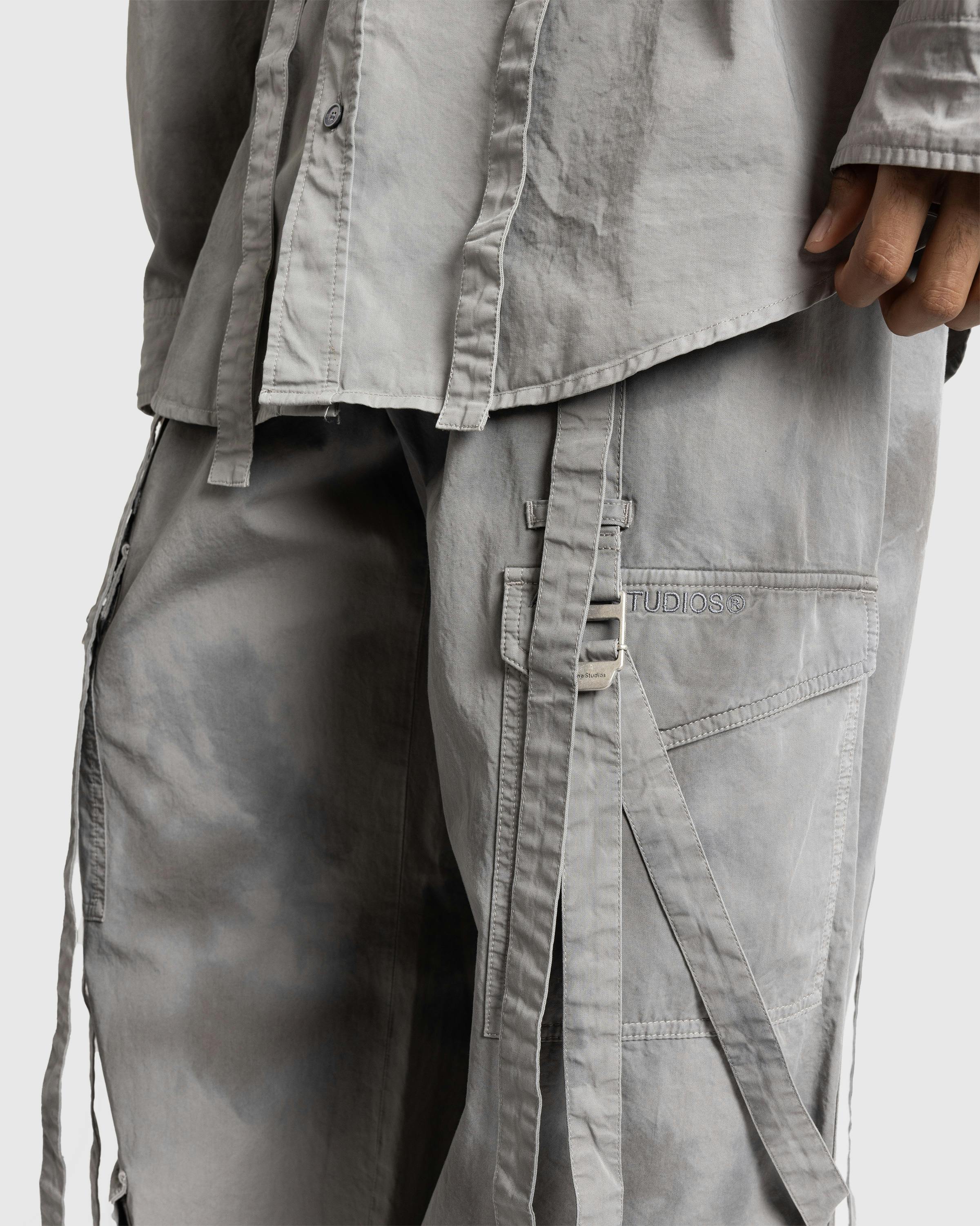 Acne Studios – Cargo Trousers Mid Grey - Trousers - Grey - Image 4