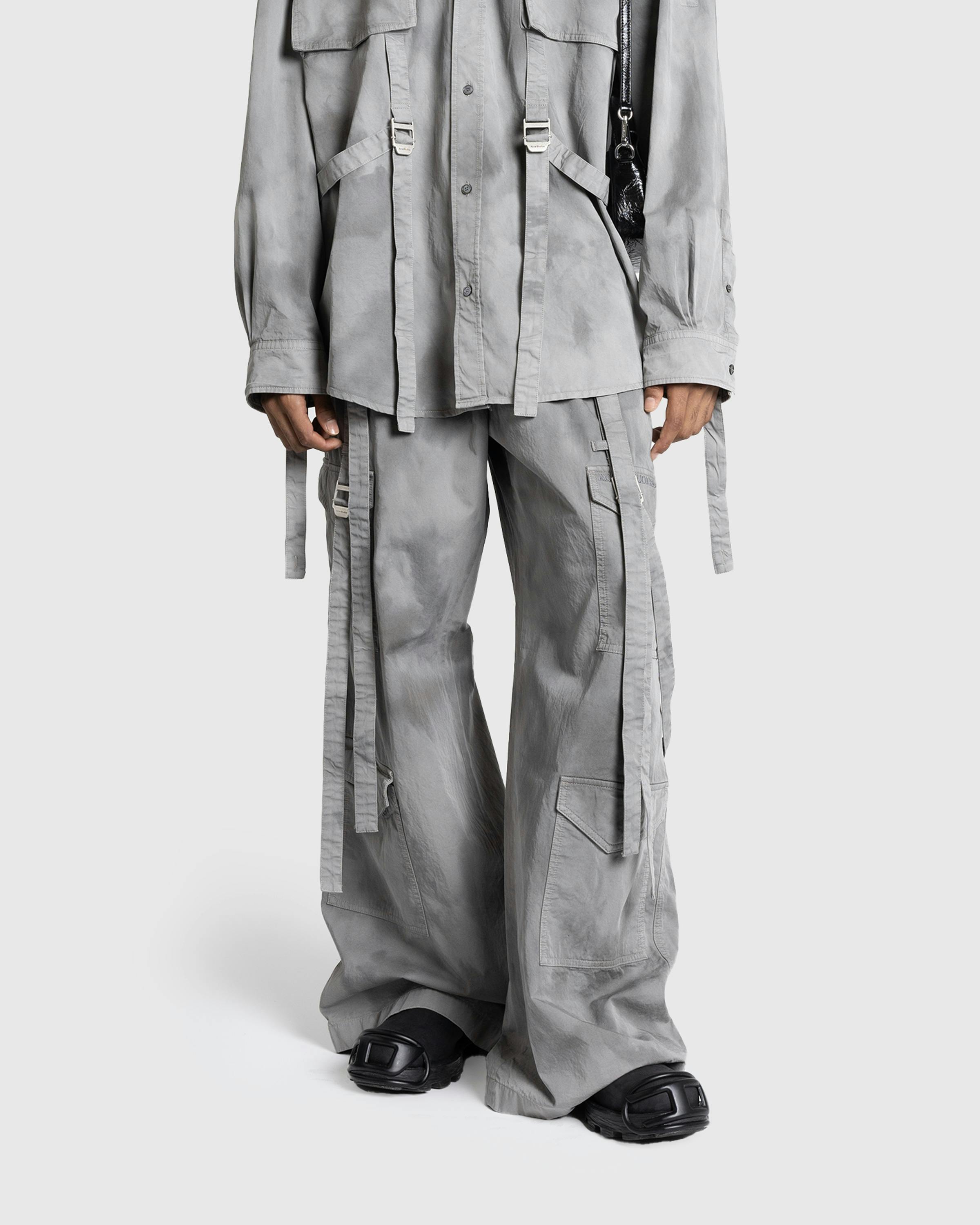 Acne Studios – Cargo Trousers Mid Grey - Trousers - Grey - Image 2