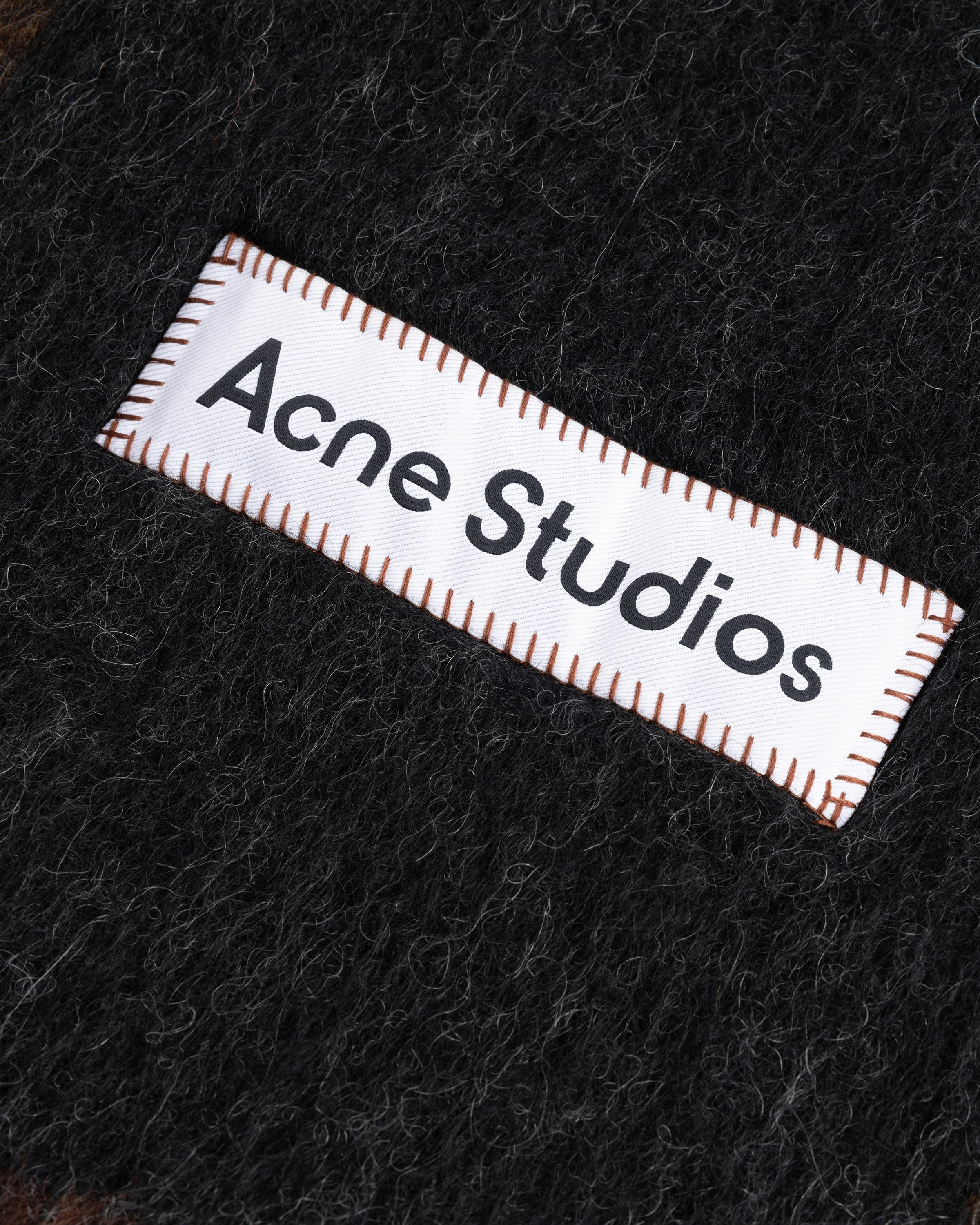 Acne Studios – Wool Mohair Scarf Black - Knits - Black - Image 4