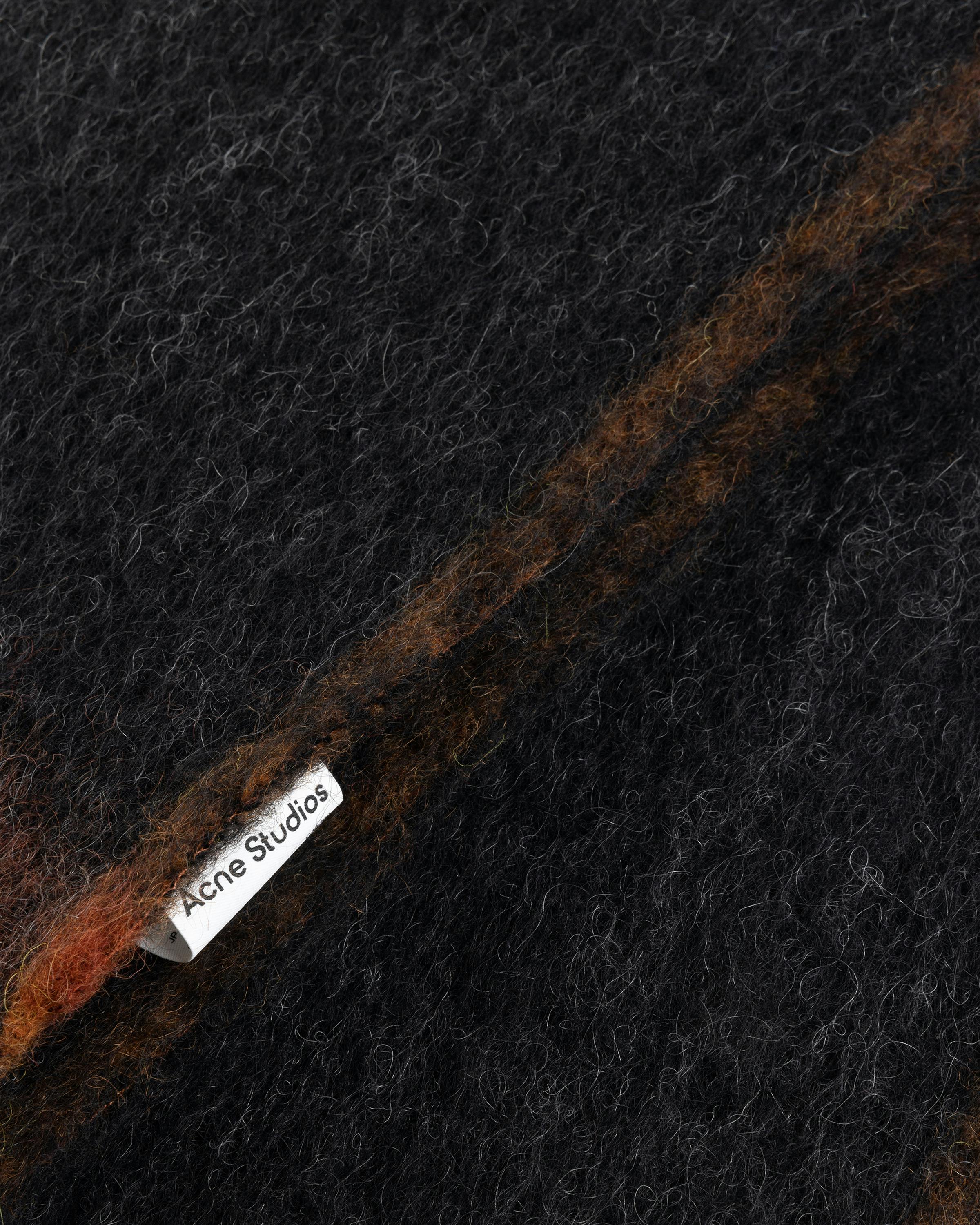 Acne Studios – Wool Mohair Scarf Black - Knits - Black - Image 6