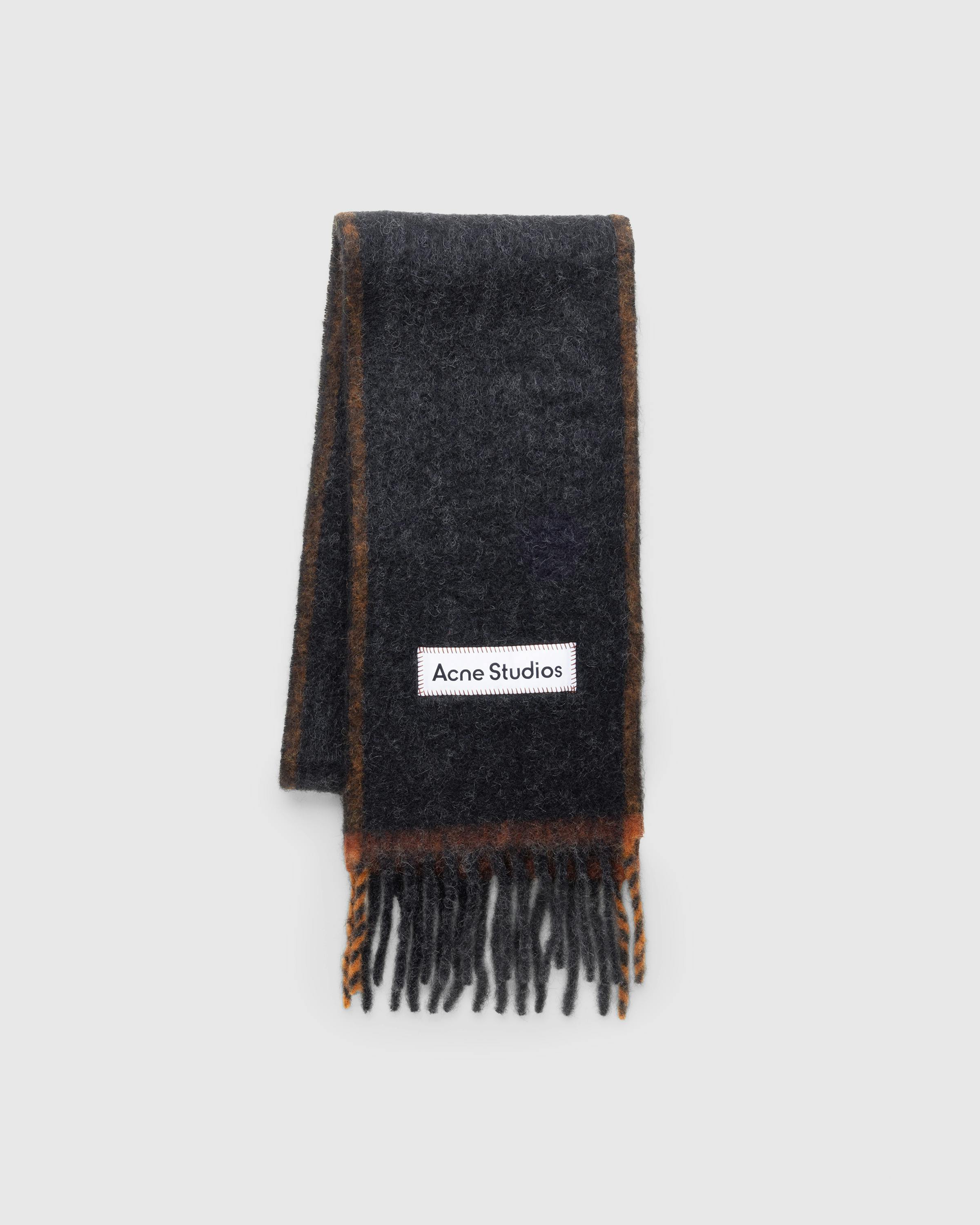 Acne Studios – Wool Mohair Scarf Black - Knits - Black - Image 3