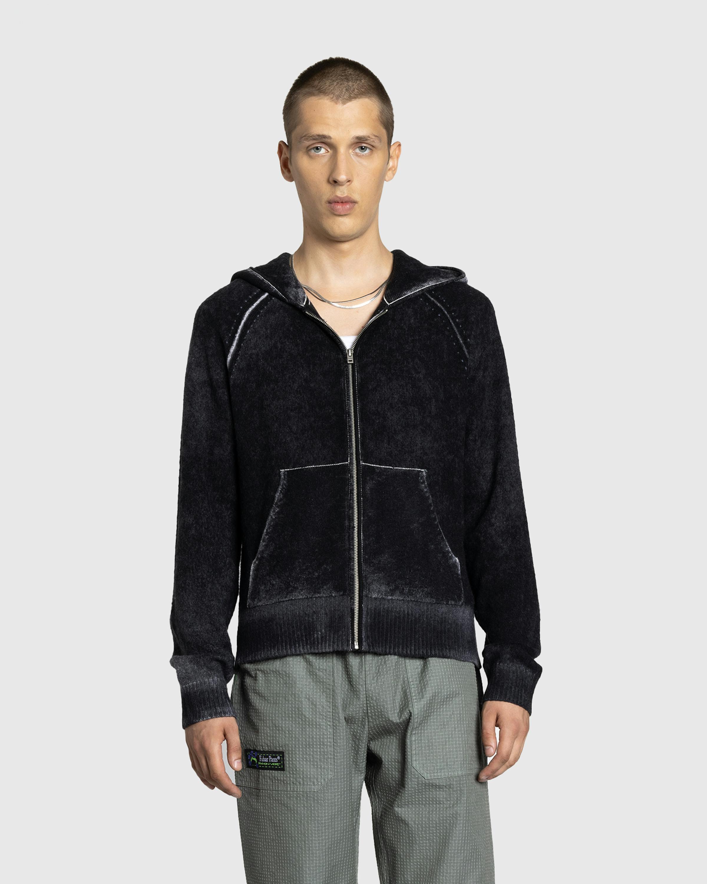 Acne Studios – Hooded Zipper Sweater Black - Longsleeve Shirts - Black - Image 2