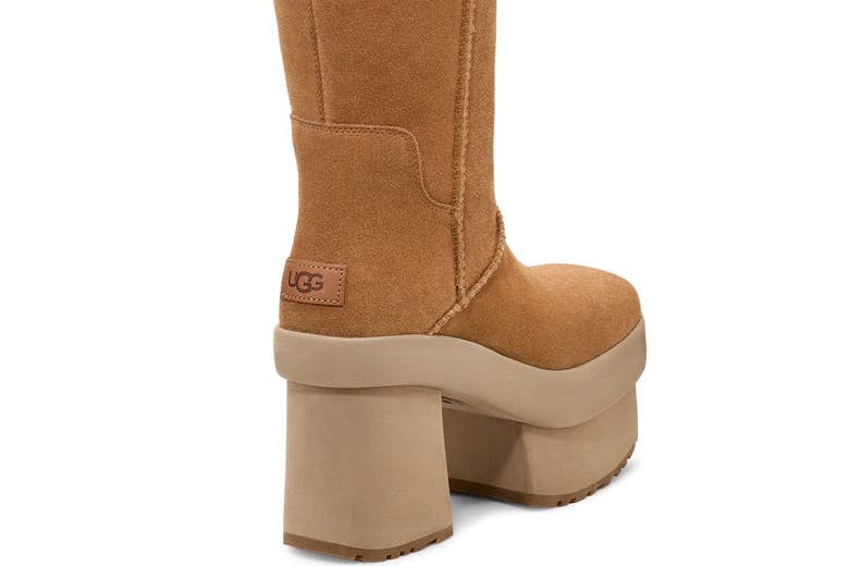 ugg new heights platform boots heels 2024