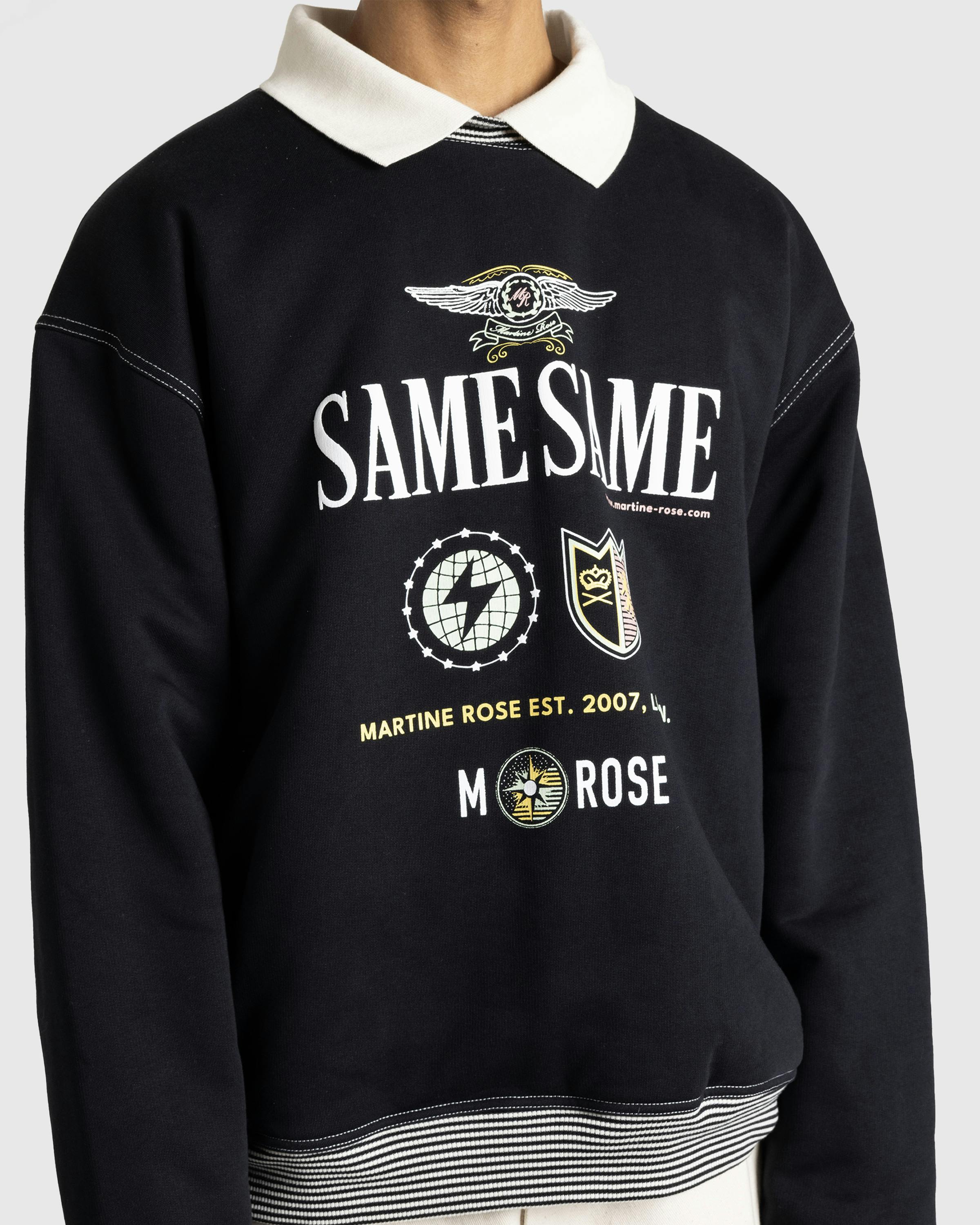 Martine Rose – Polo Neck Crew Black - Crewnecks - Black - Image 4