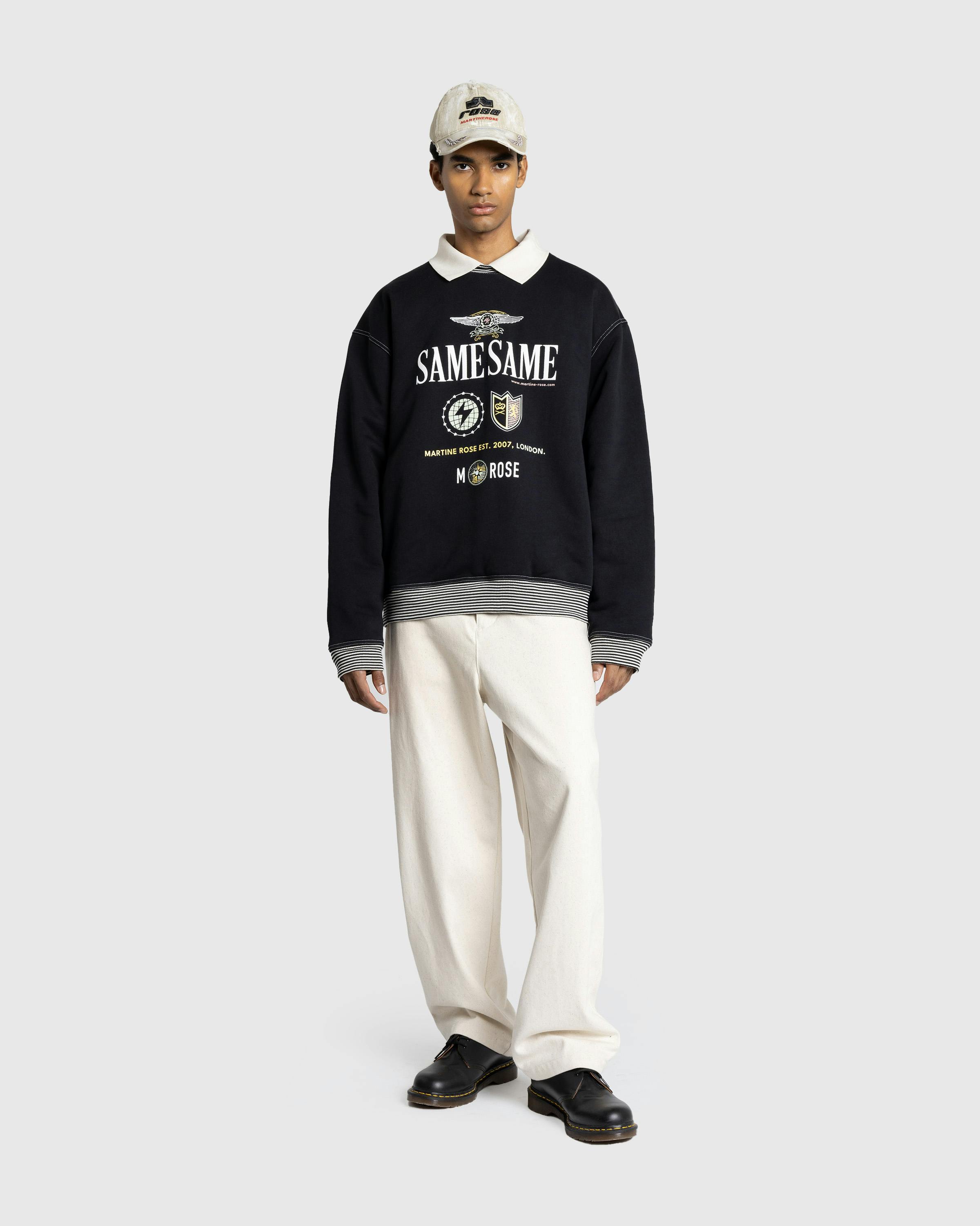 Martine Rose – Polo Neck Crew Black - Crewnecks - Black - Image 3