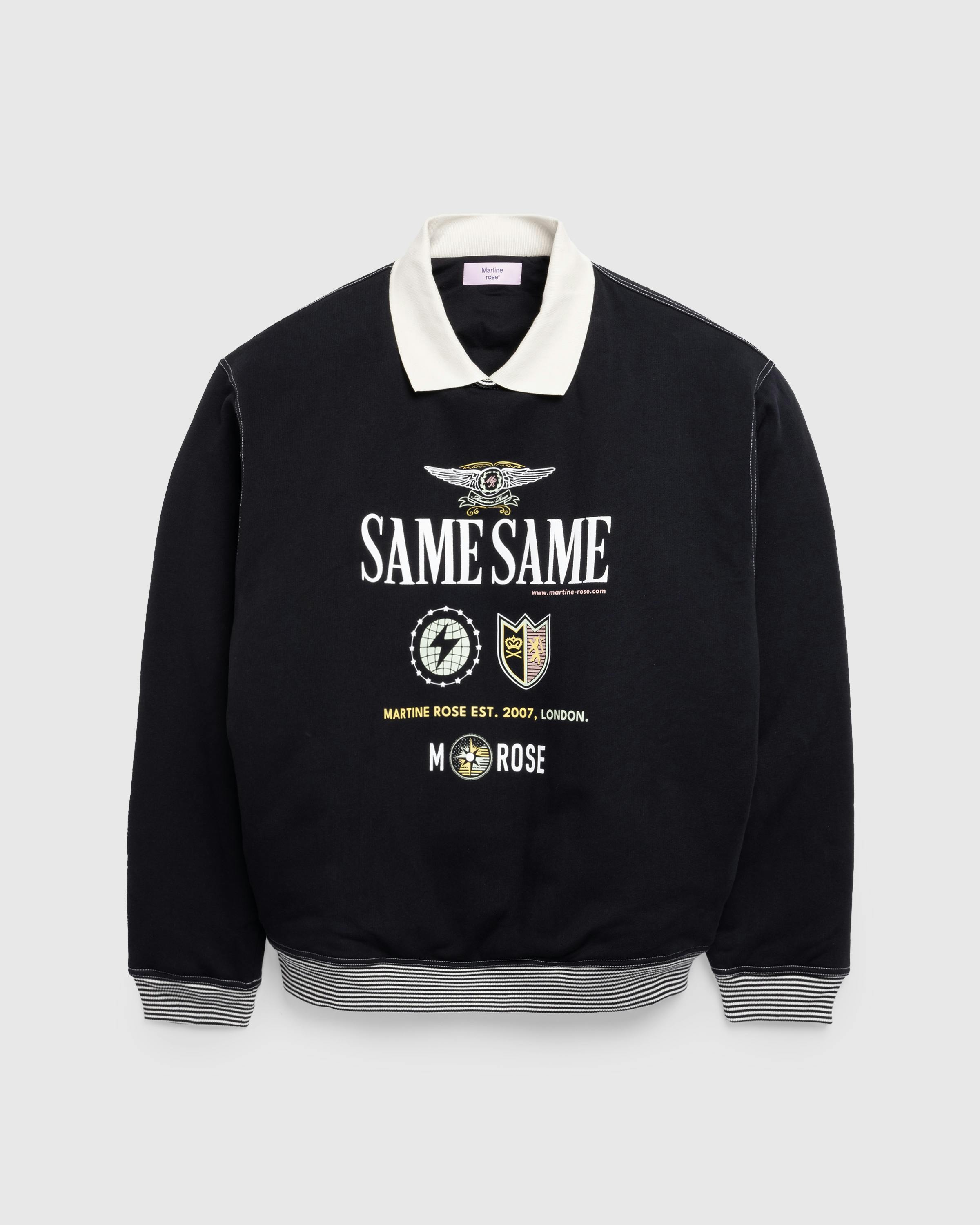 Martine Rose – Polo Neck Crew Black - Crewnecks - Black - Image 1