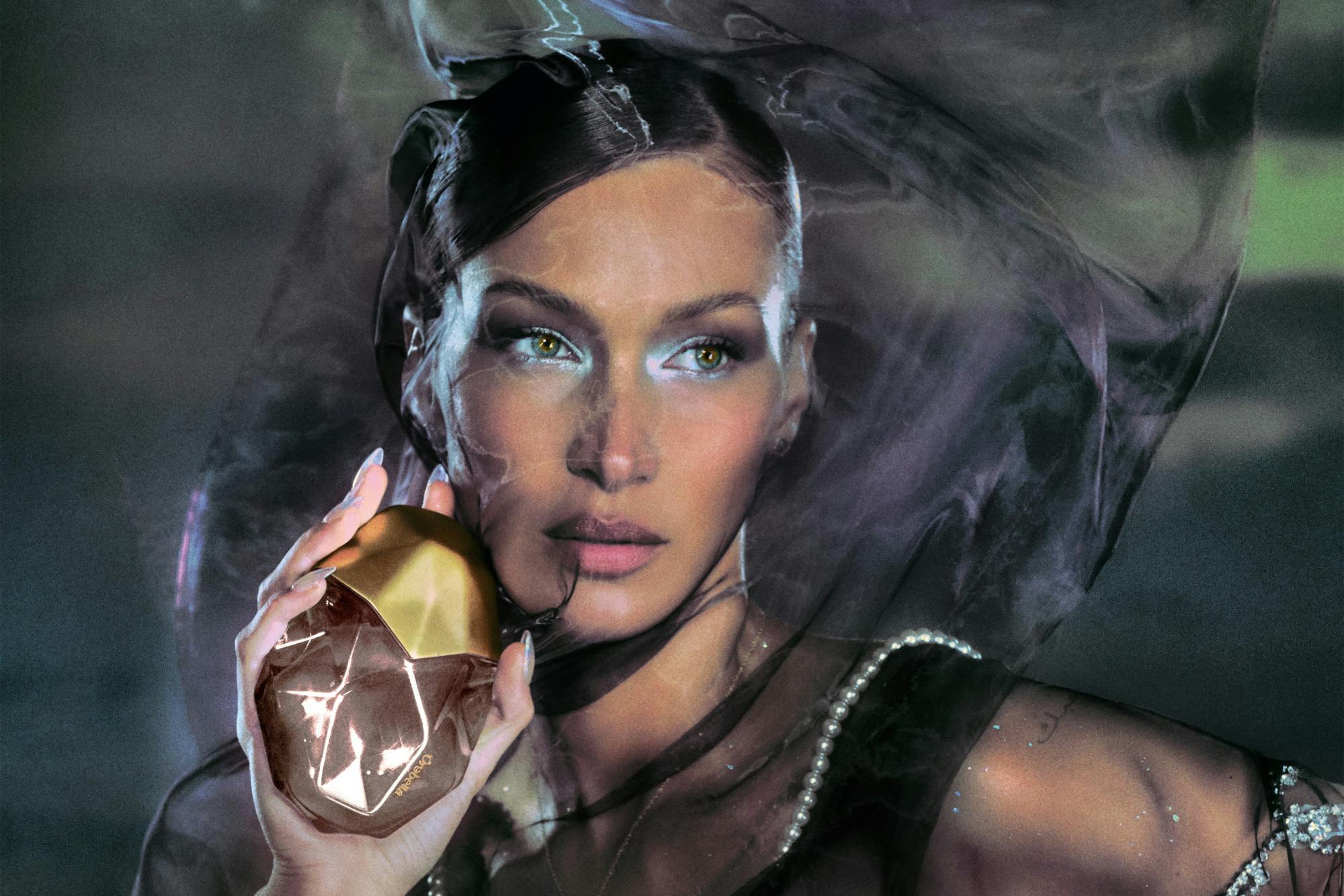 Bella Hadid Orebella Nightcap Fragrance Campaign