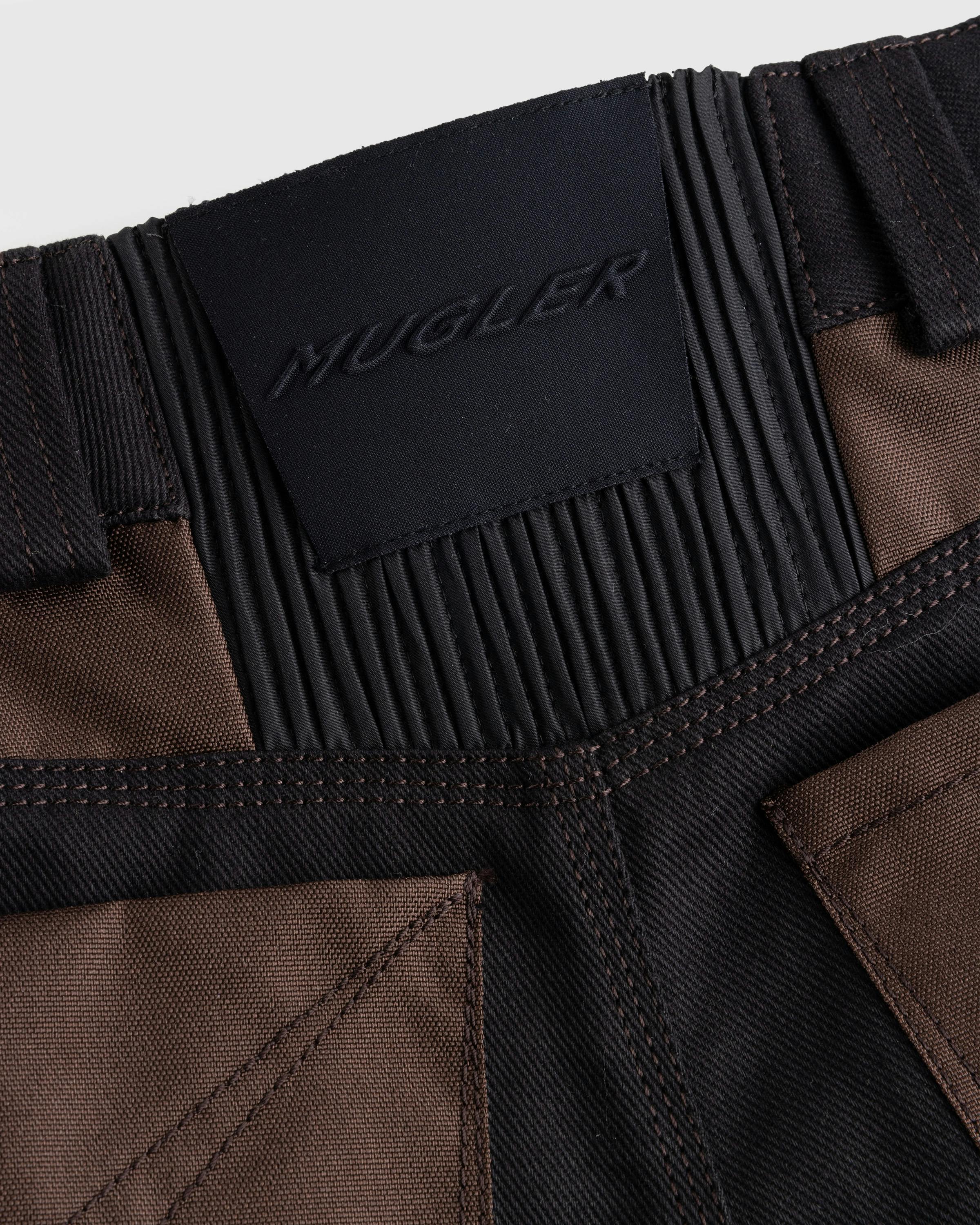 Mugler – Technical Fabric Cargo Shorts Black/Dark Chocolate - Short Cuts - Black - Image 4