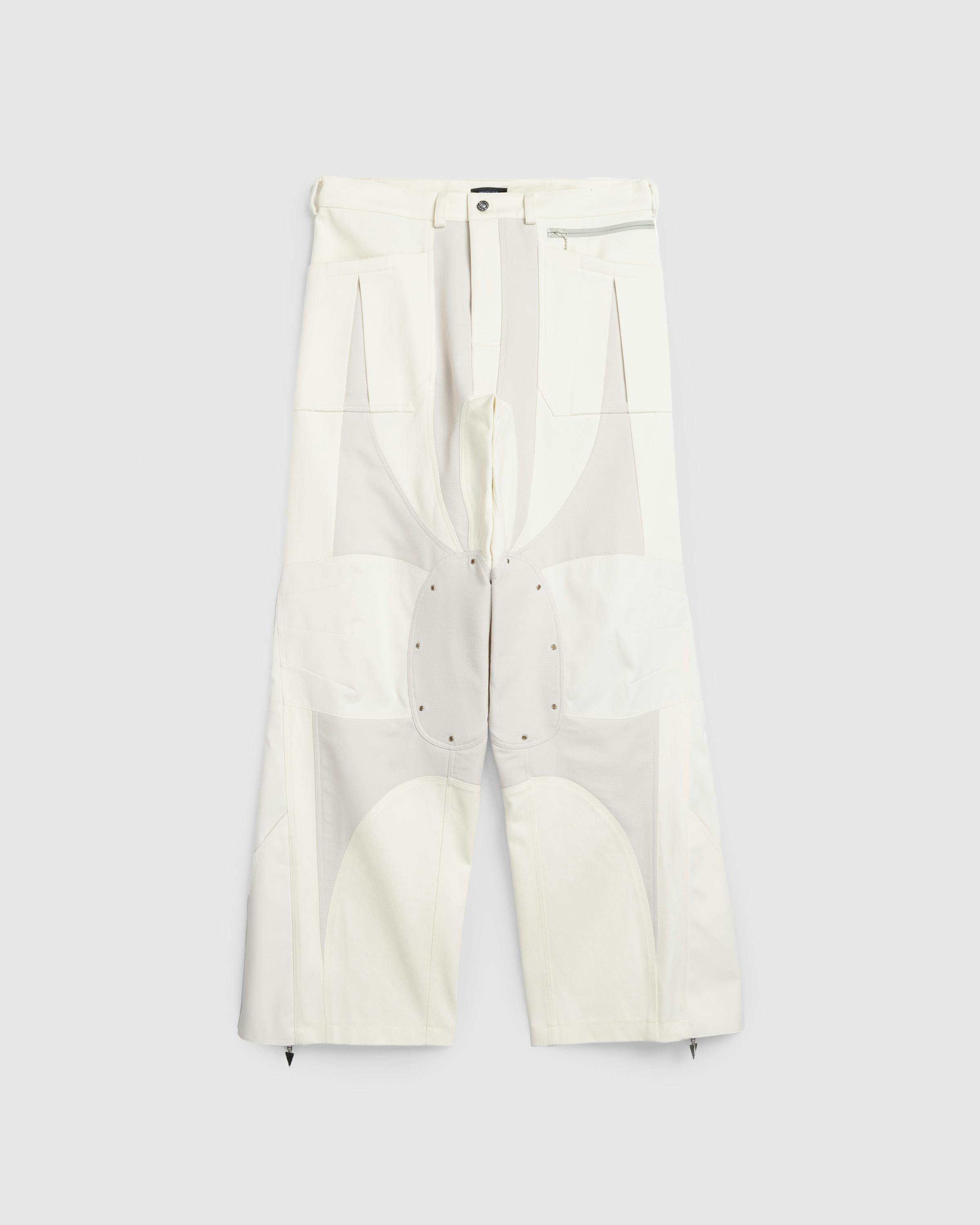 Mugler – Pantalon Off White/Snow - Trousers - White - Image 1