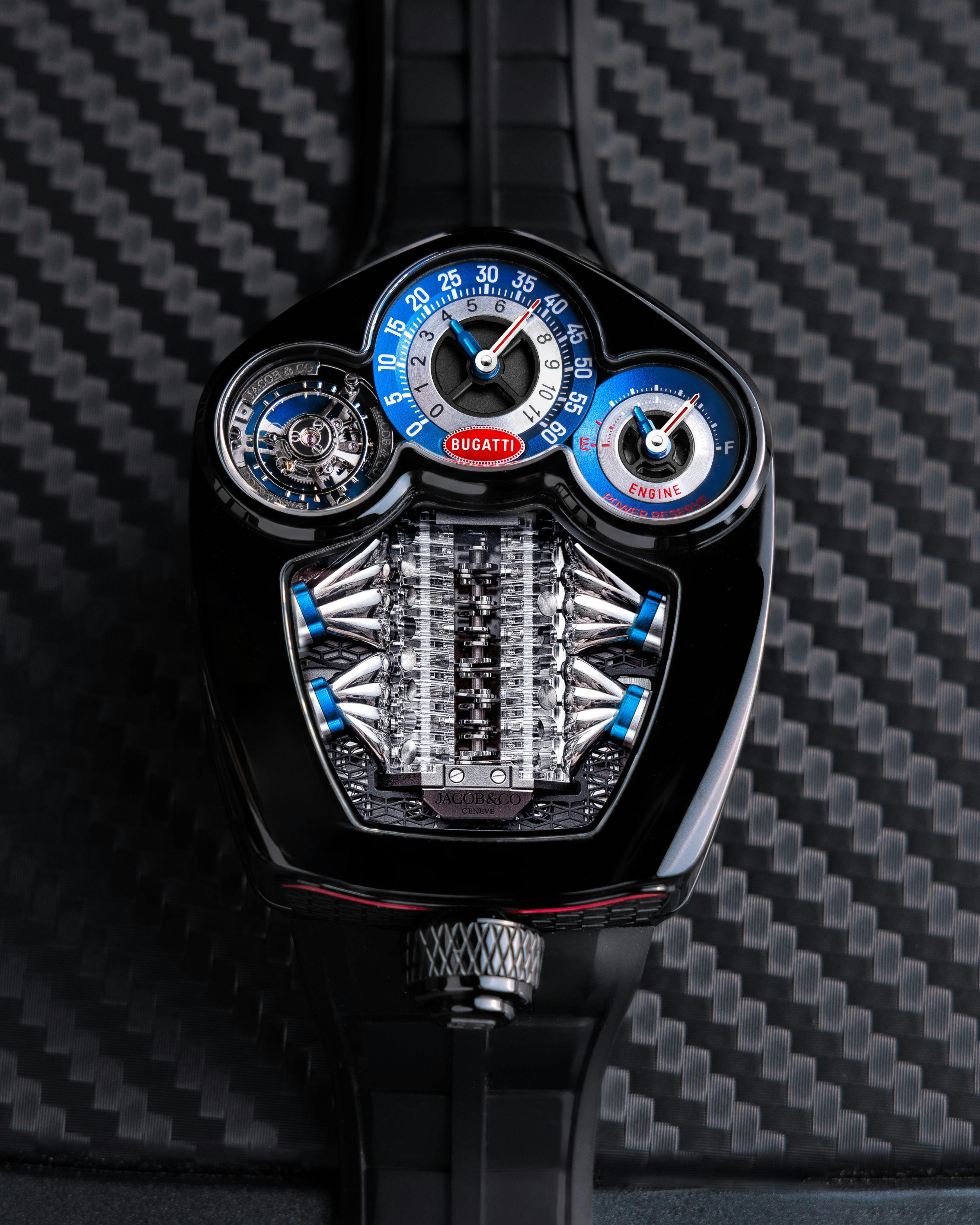 Jacob & Co. Bugatti Tourbillon Watch Tourbillon PVD Case Jay Z