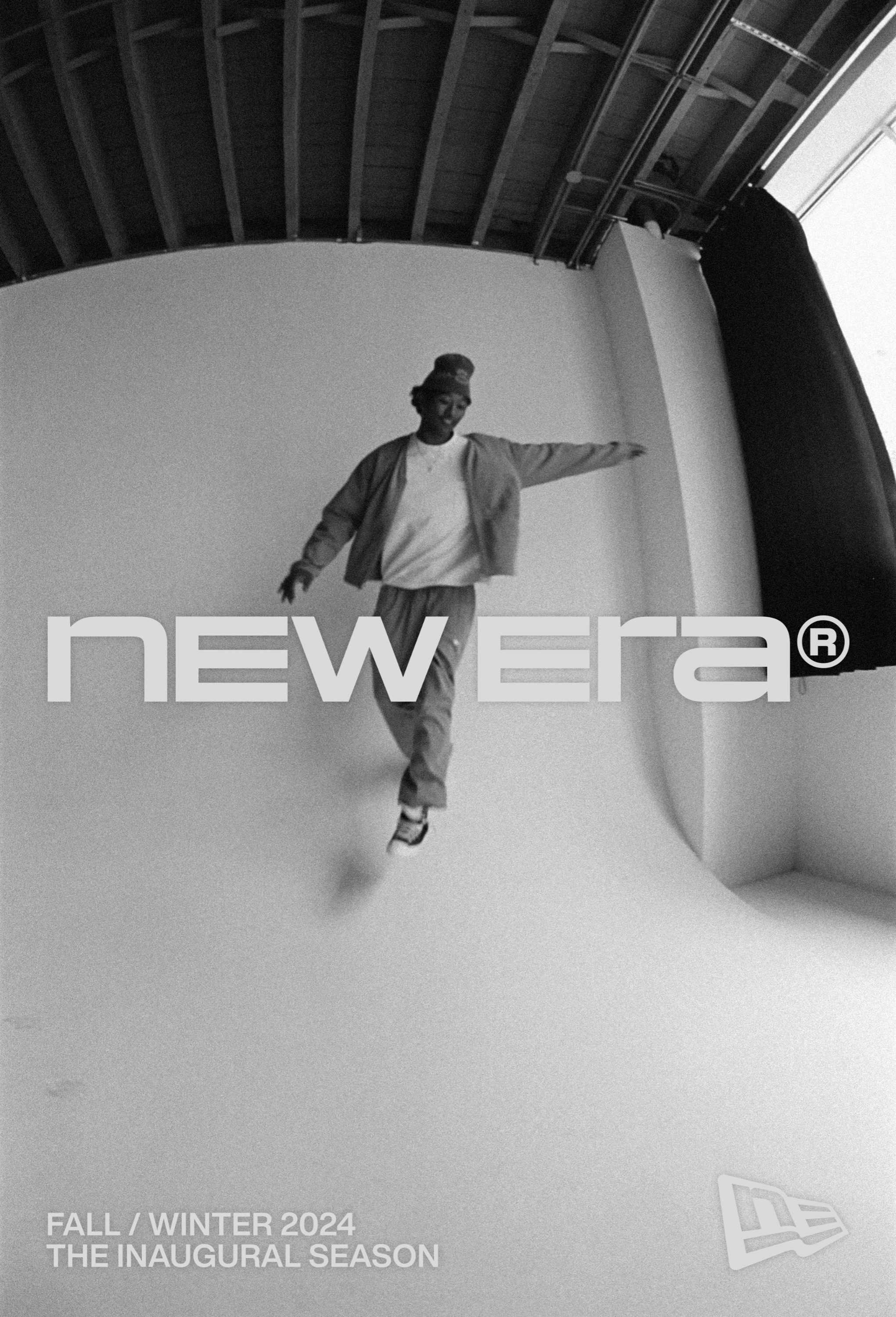 New Era's debut clothing collection shot in black and white film