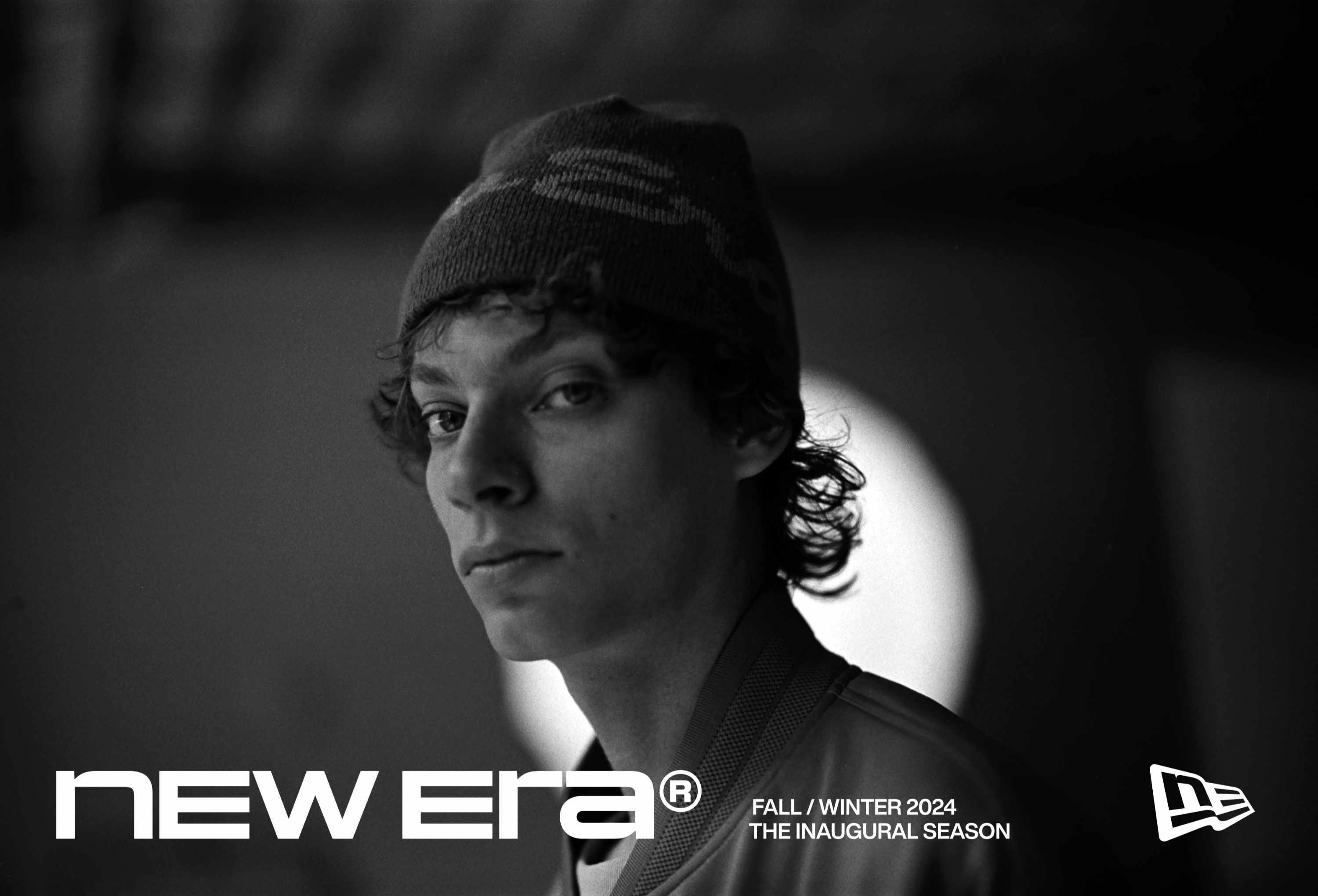 New Era's debut clothing collection shot in black and white film