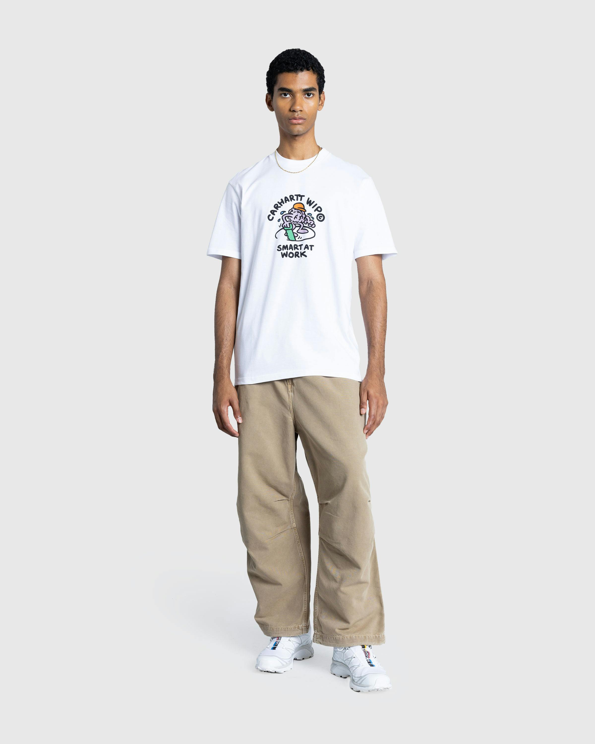 Carhartt WIP – S/S Smart T-Shirt White - T-Shirts - White - Image 3