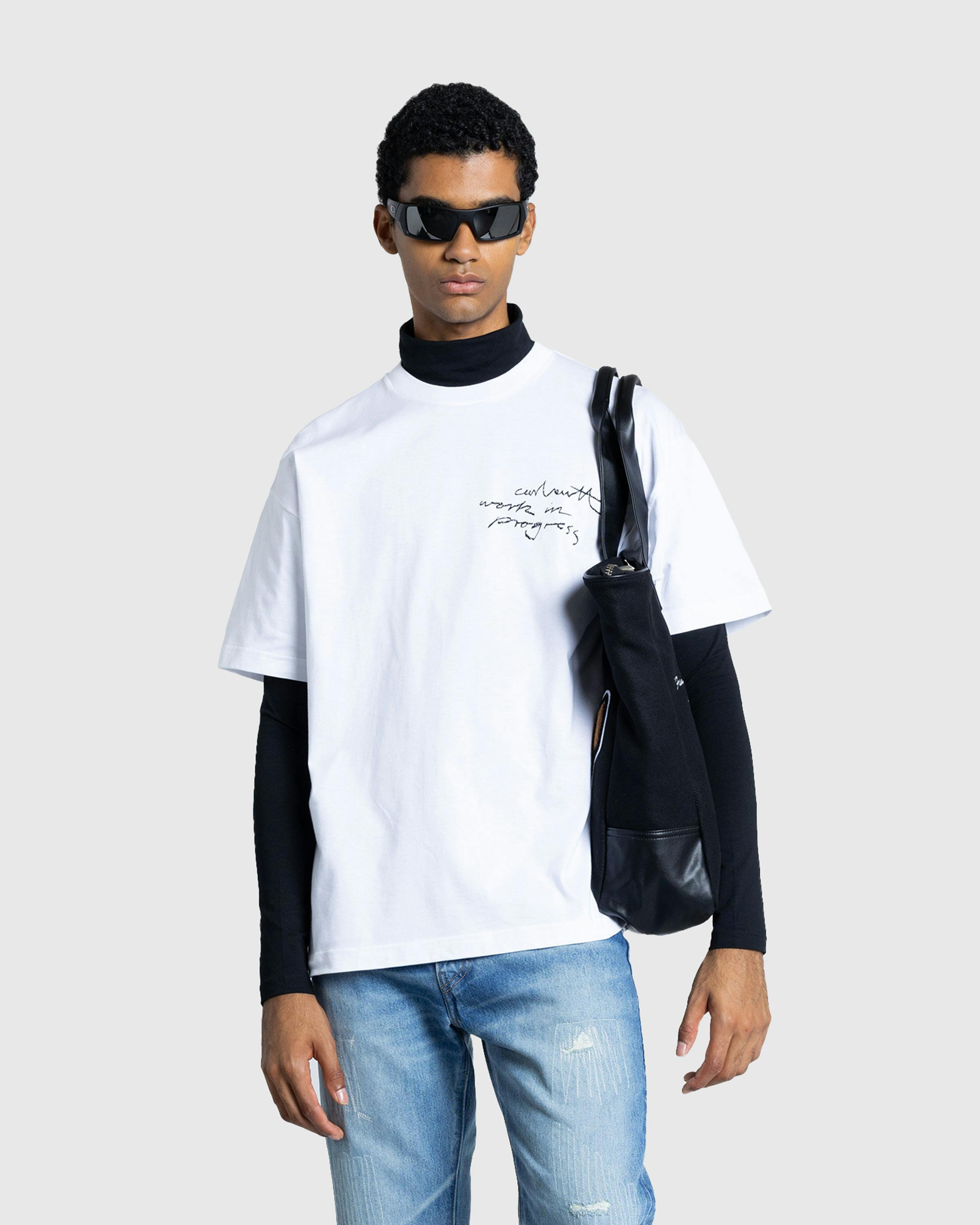 Carhartt WIP – S/S Pencil T-Shirt White/Black - T-Shirts - White - Image 2